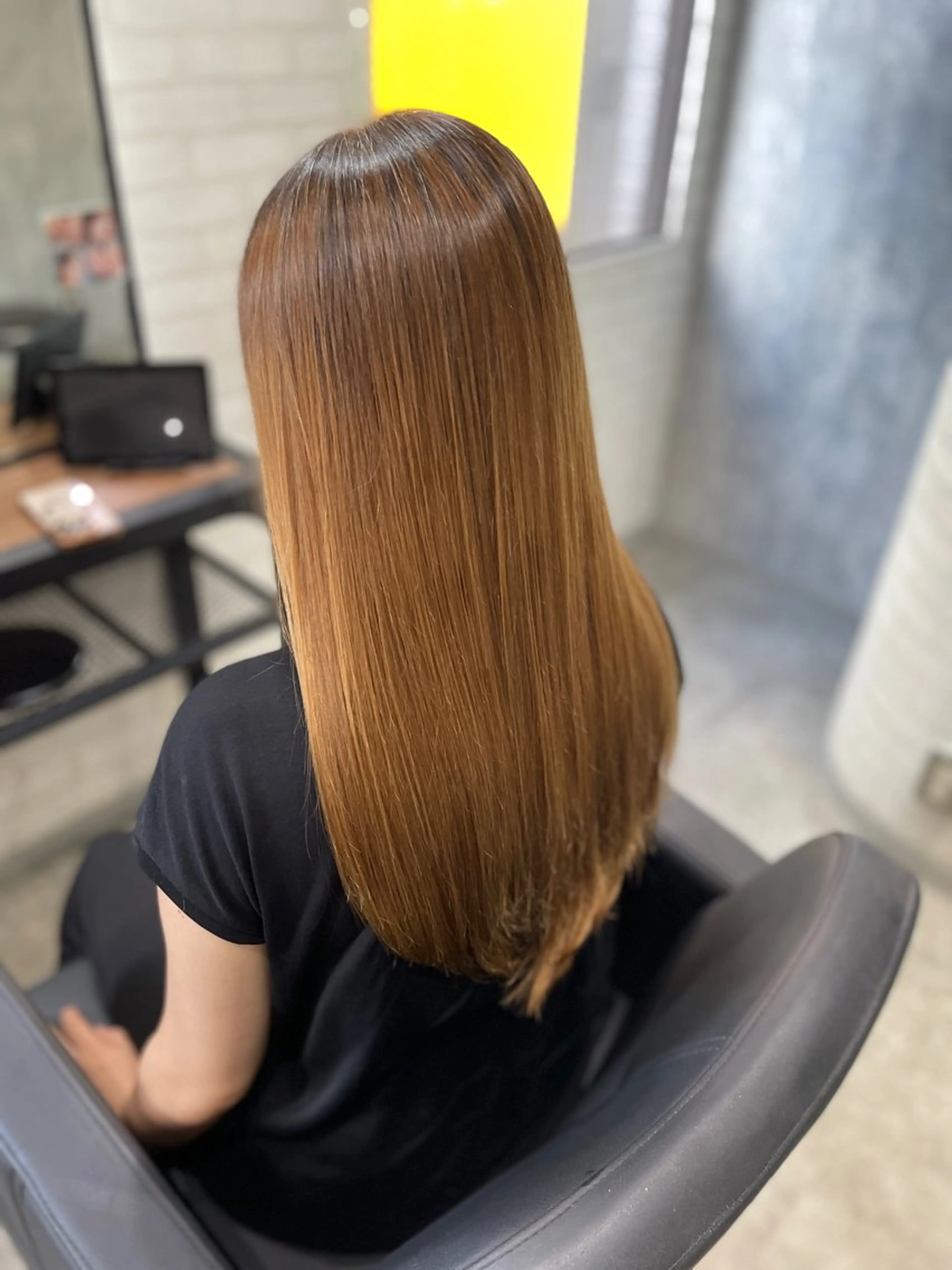 ロング カット 縮毛矯正 トリートメント 杉野友彦/髪質改善 Zina博多店店長のヘアスタイル