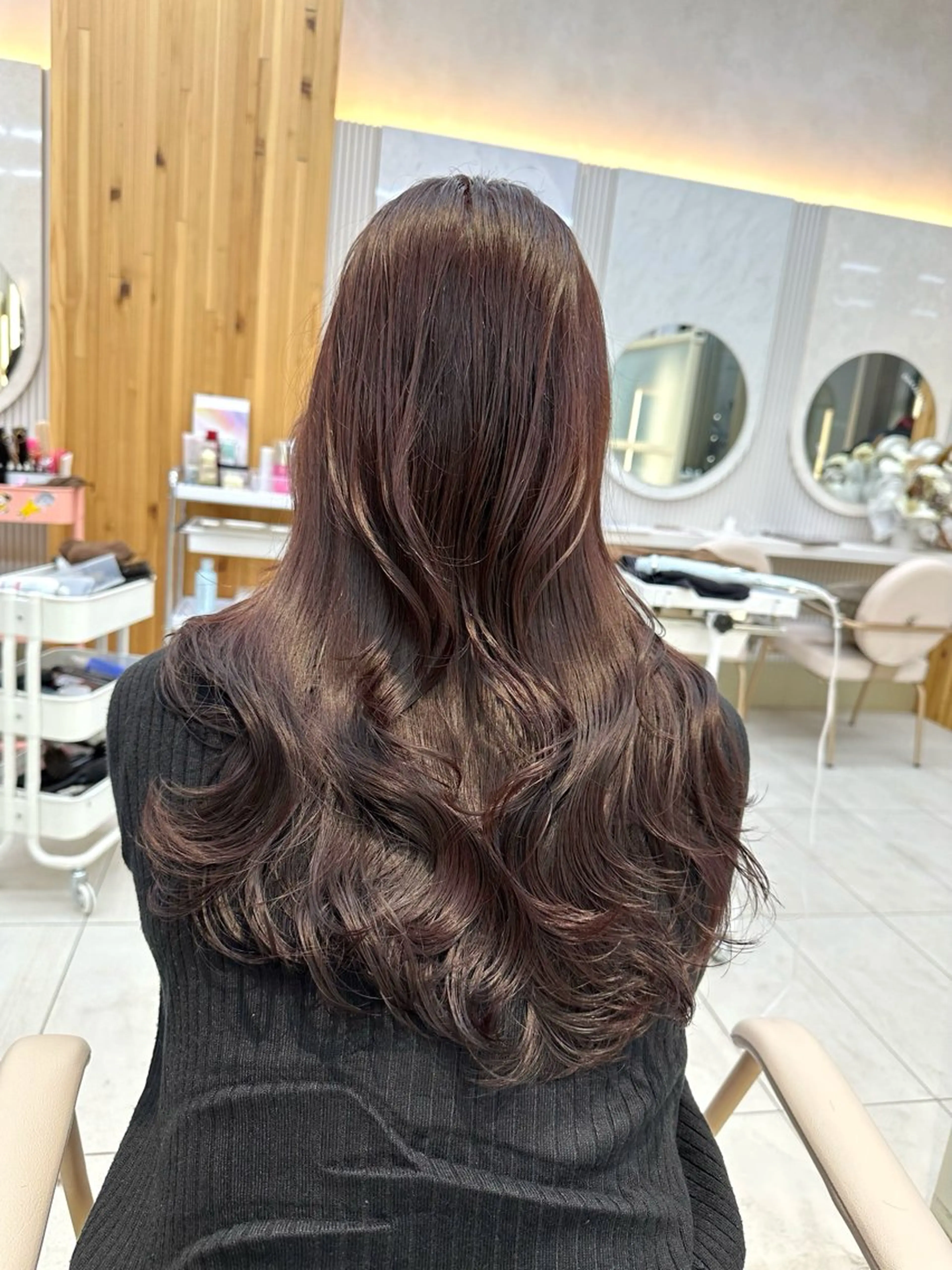 ロング カラー カット ヘアカラー トリートメント 🇰🇷韓国風くびれ ヘア🇰🇷中村優大のヘアスタイル