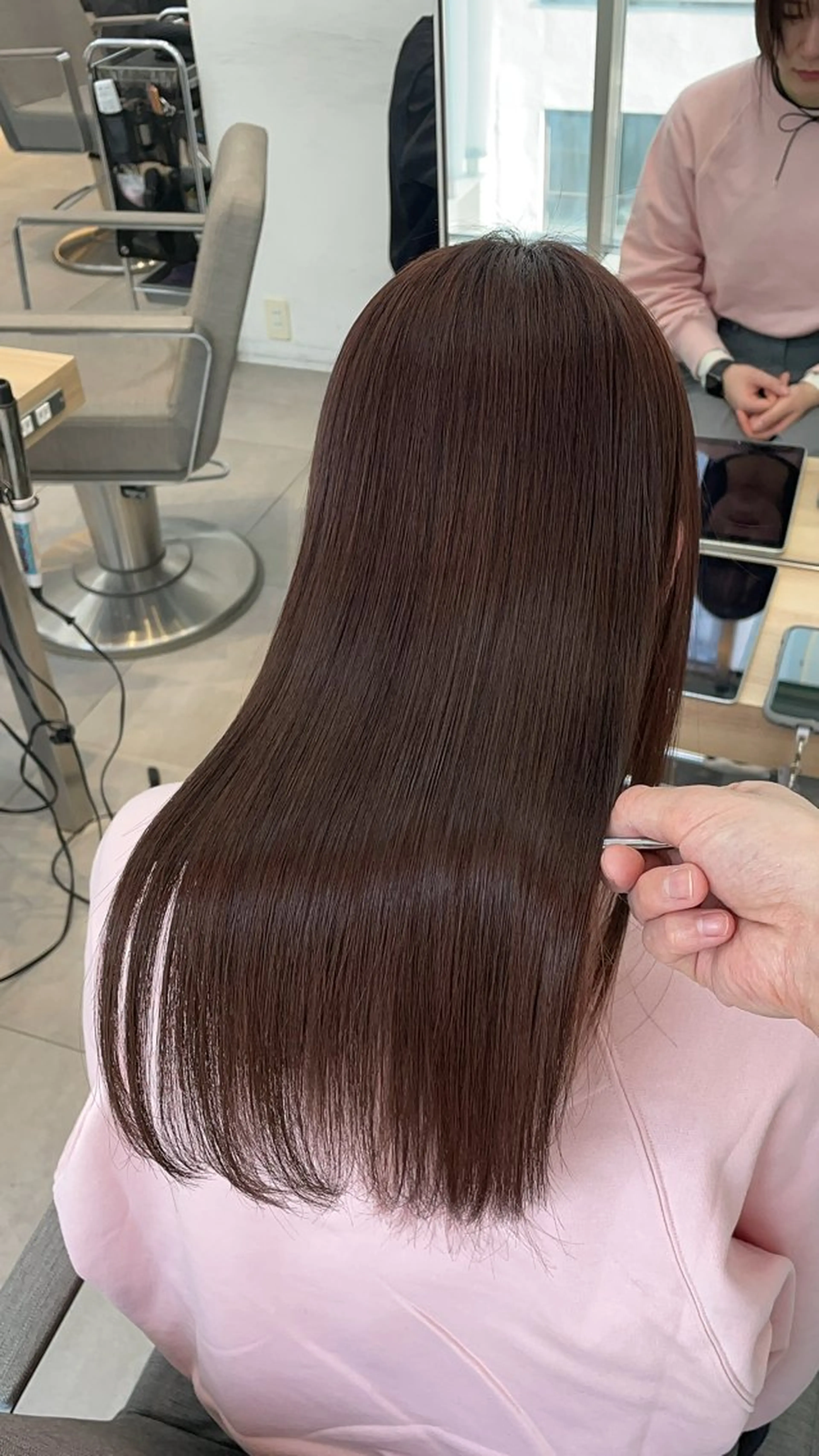 ロング カット 縮毛矯正 トリートメント ヘッドスパ ✨髪質改善✨美髪 矯正🫧小泉のヘアスタイル