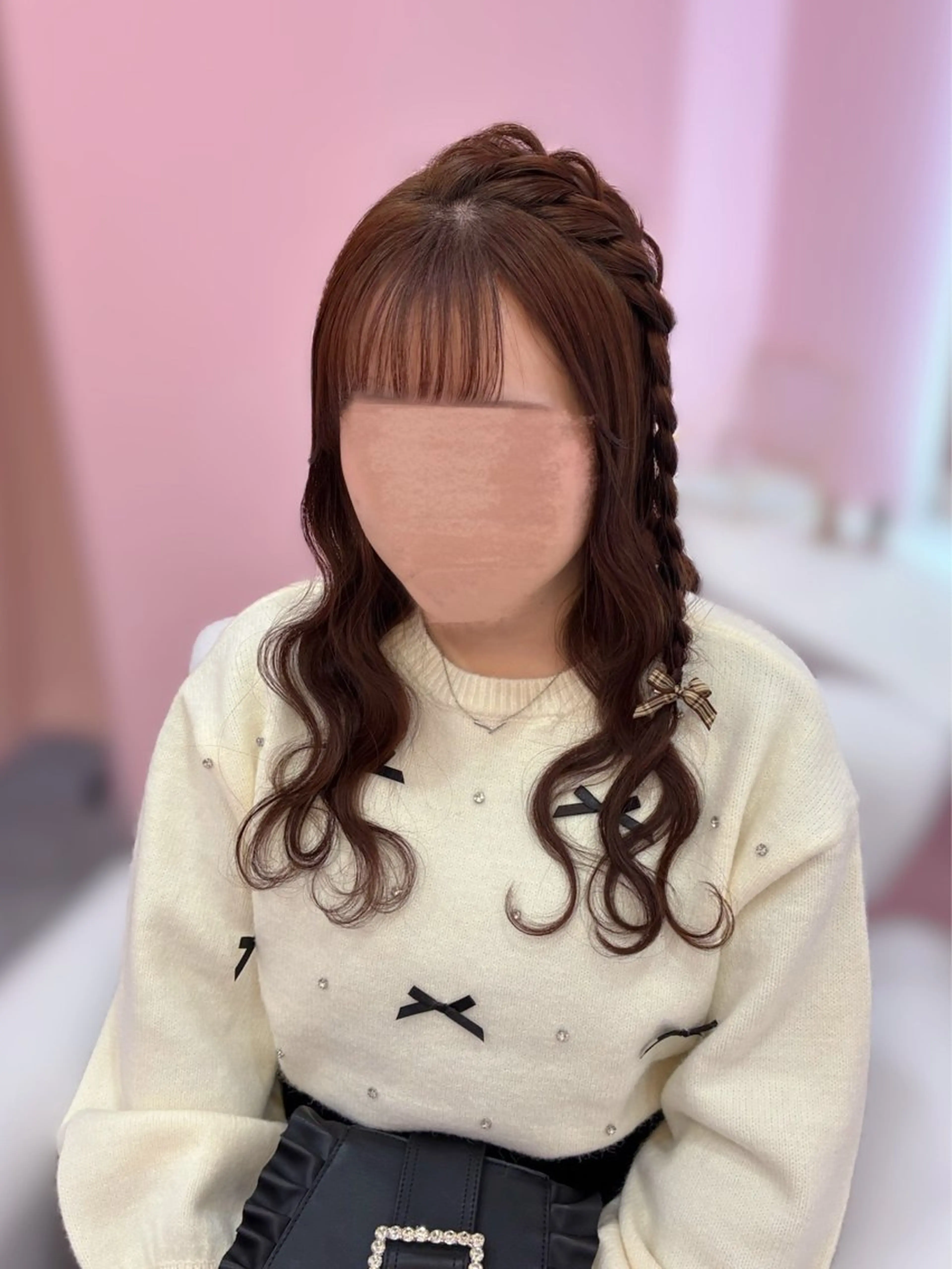 セミロング ヘアアレンジ ヘアセット Set Salon Mémoire by miuprierre所属・推し活🪄🩷 川上 佳奈のヘアスタイル
