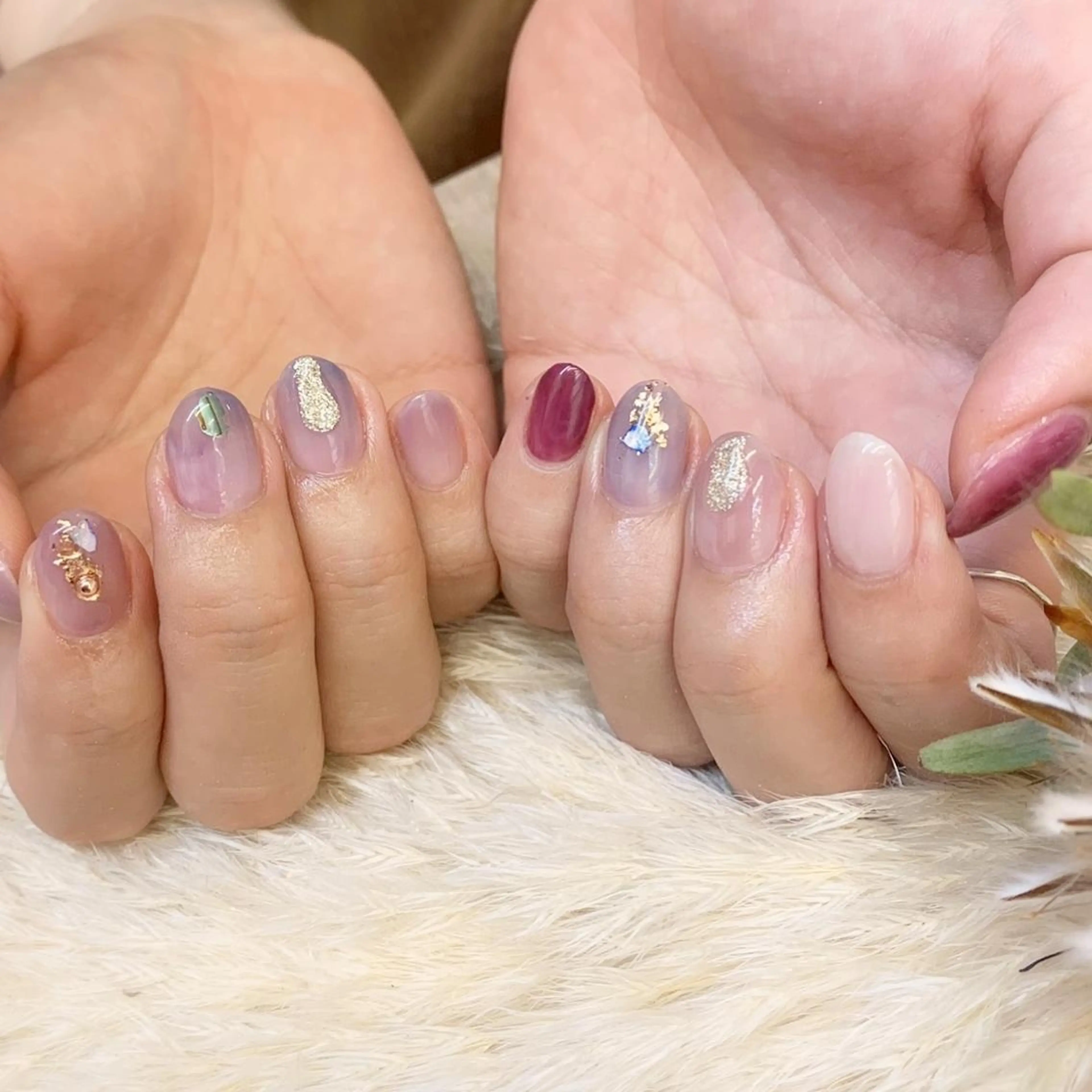 ネイル ジェルネイル ニュアンスネイル パラジェル Ca rinaのネイルデザイン