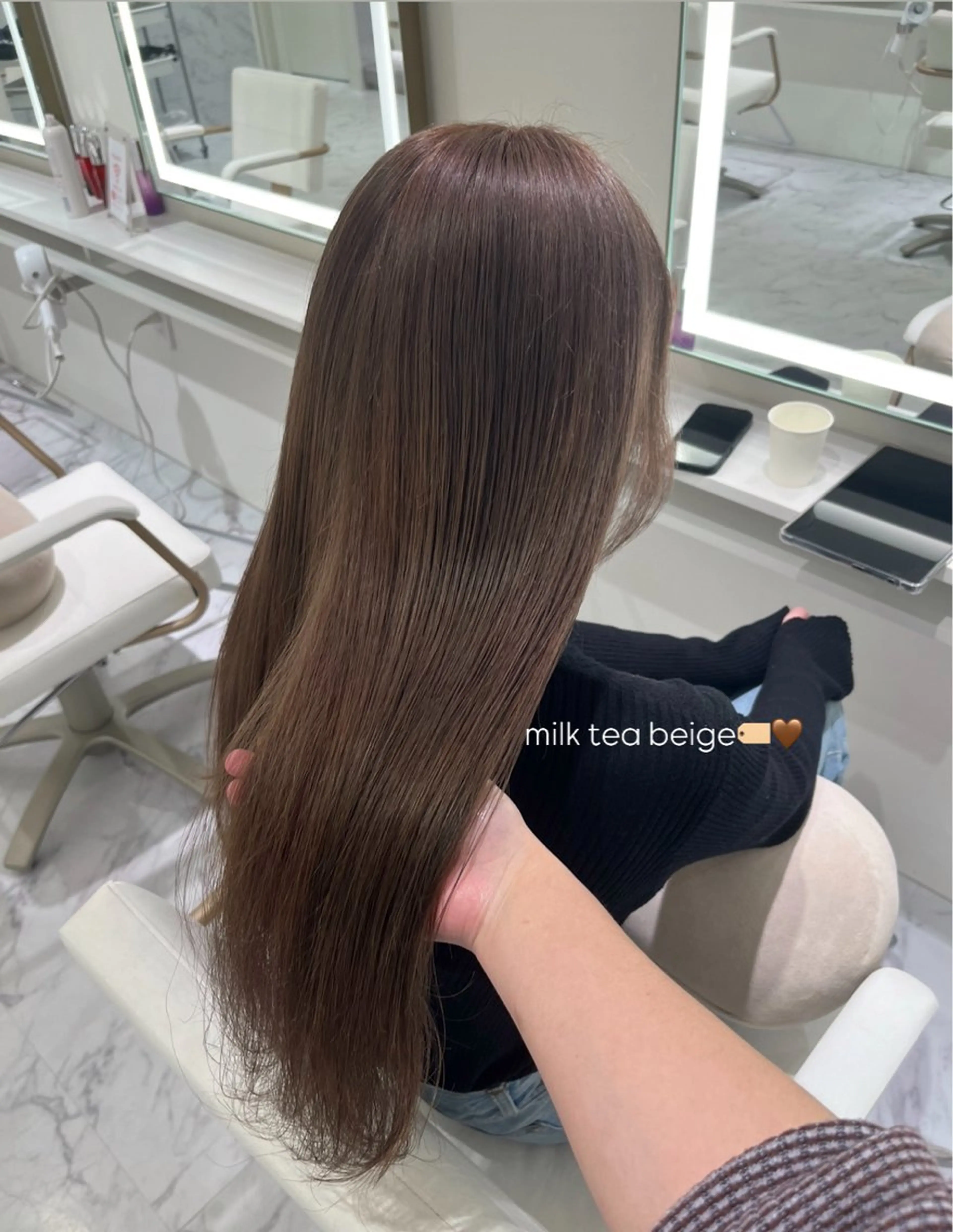 ロング カラー ヘアカラー ParveMix 🌝🫧山本 玲南のヘアスタイル