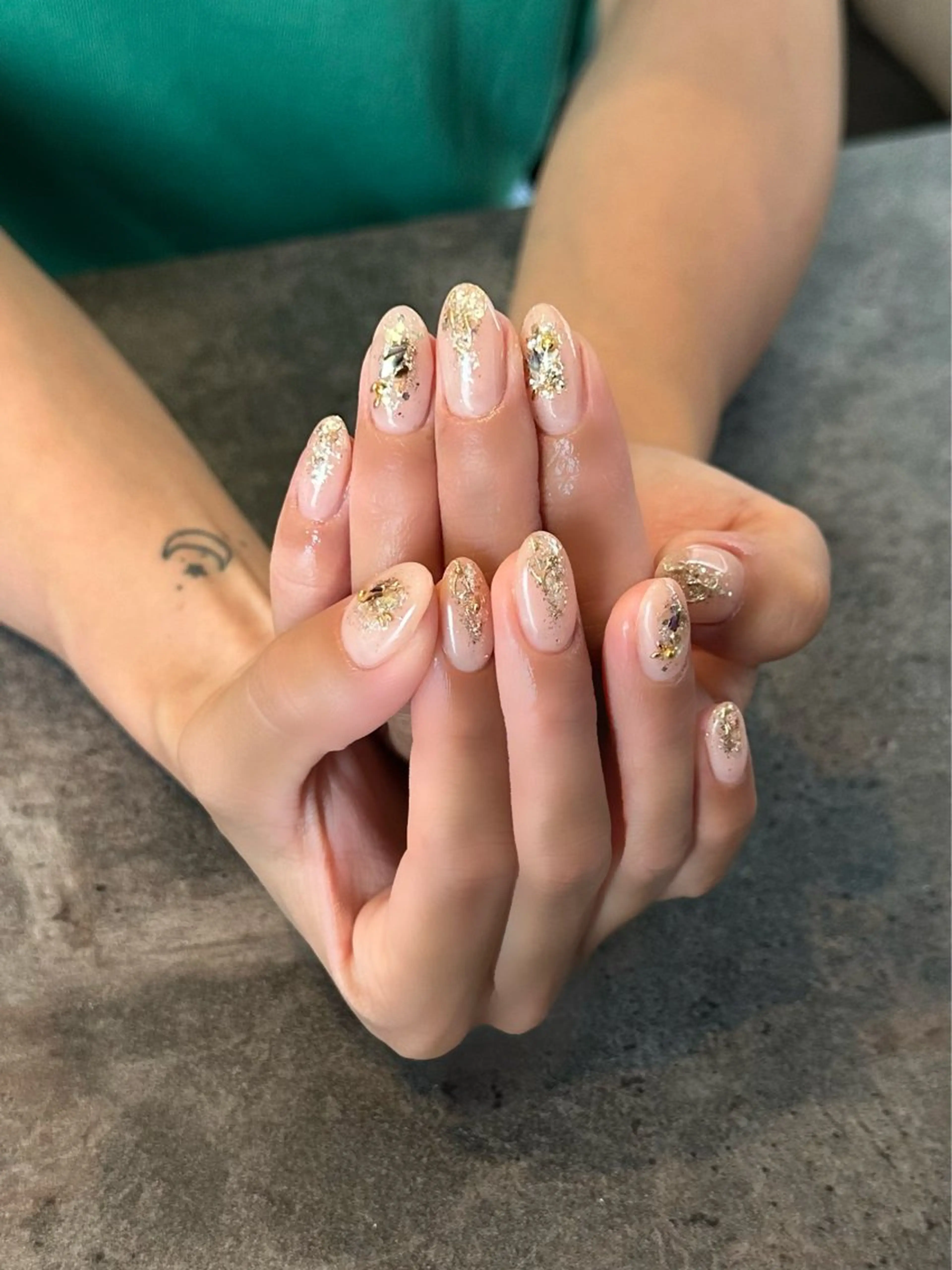 ネイル フラワーネイル 大理石ネイル(マーブル) ニュアンスネイル シンプルネイル 夏ネイル nail salon amanoのネイルデザイン