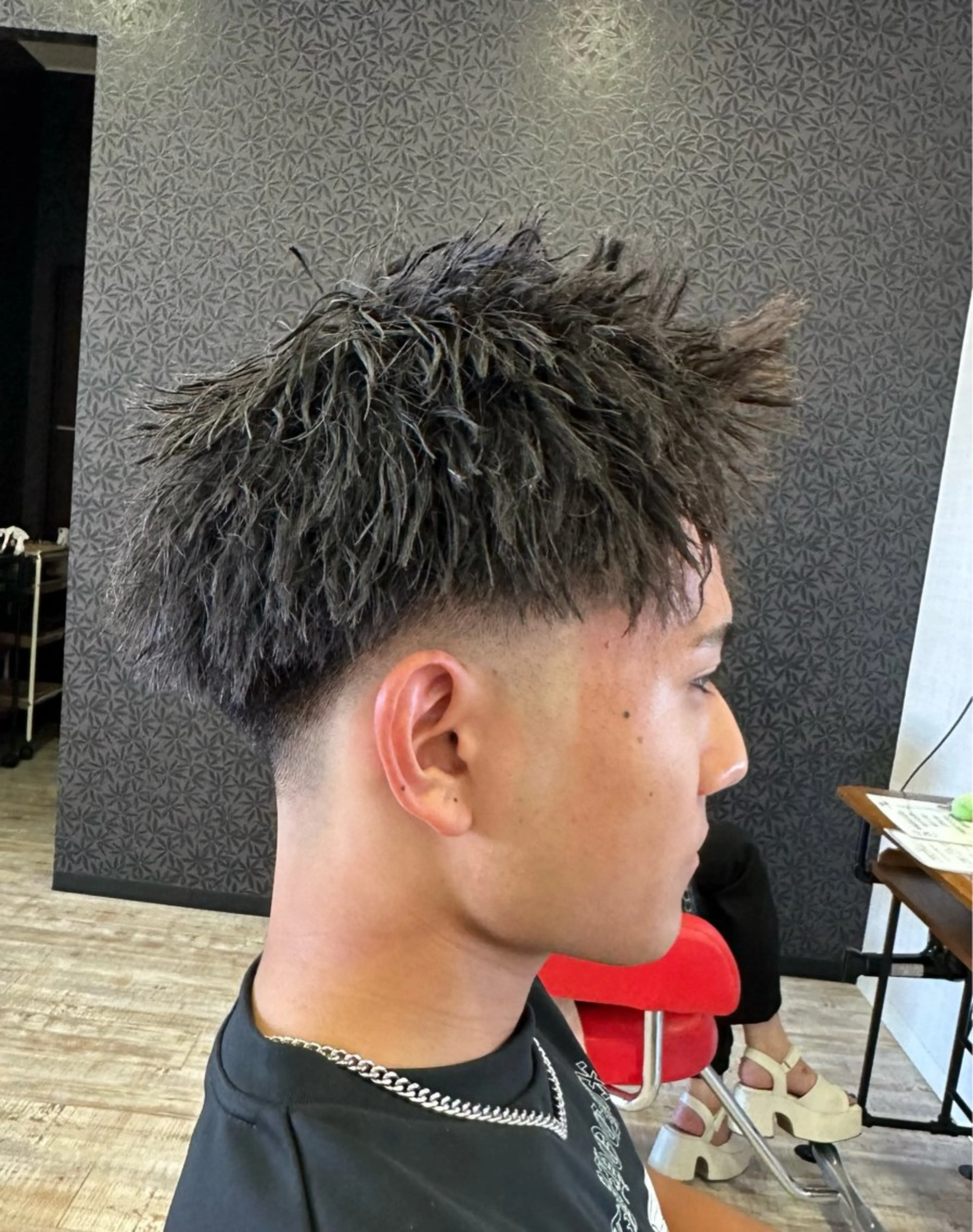 パイルツイスト✖️フェードカットの写真