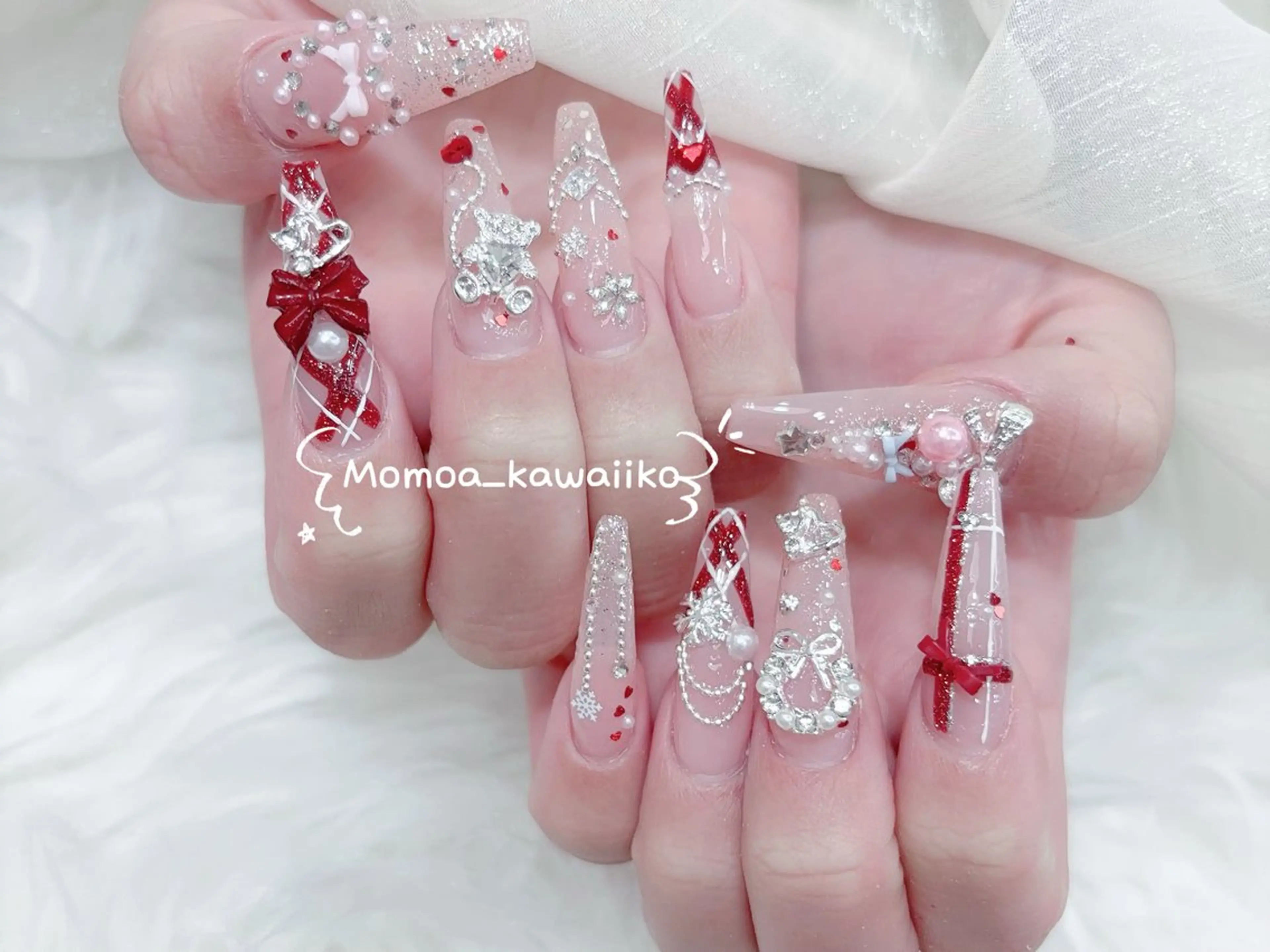 1️⃣人気🥰😍「10本チップ長さだし」デザイン持ち込みやり放題14980円->12980円の写真