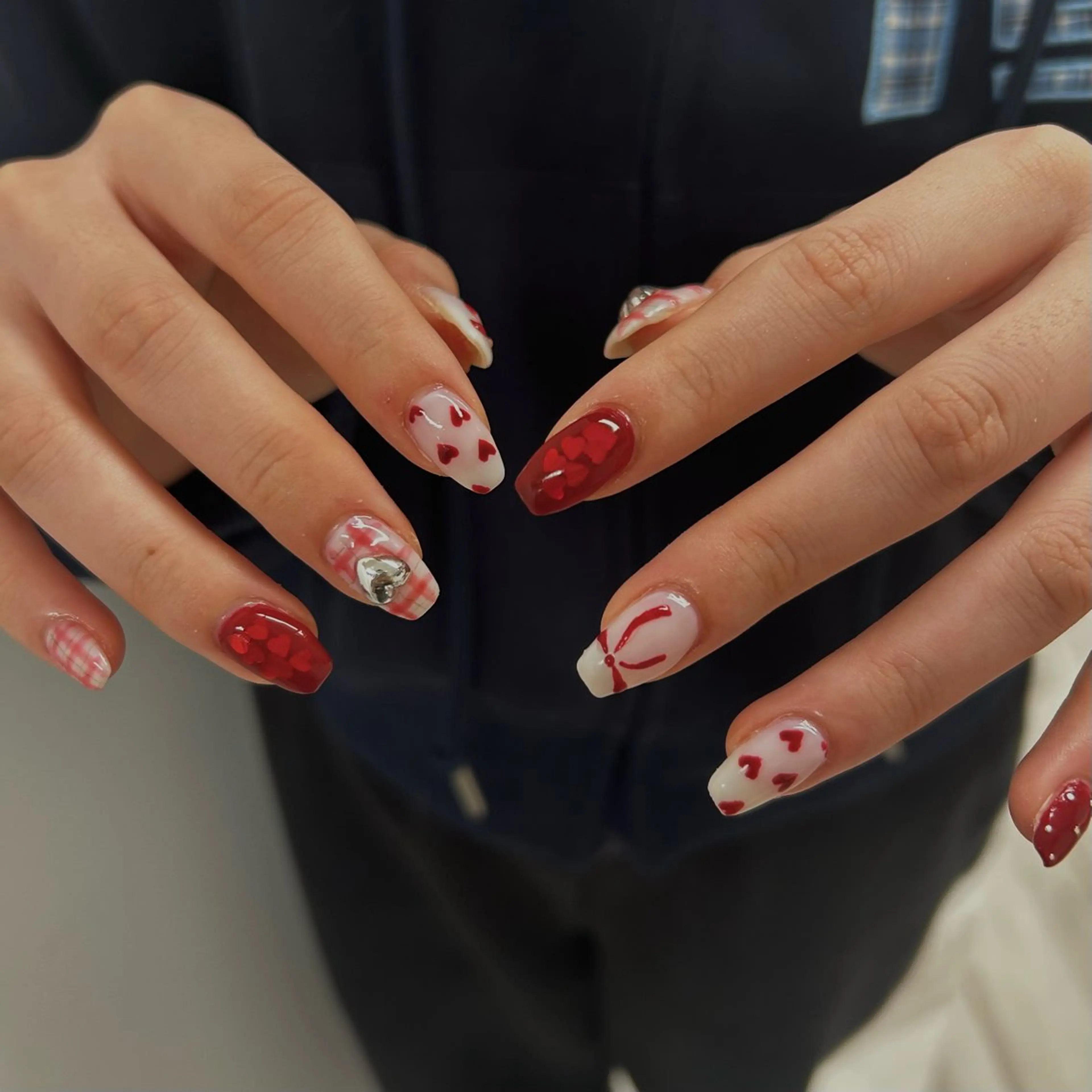 ネイル アートネイル ハンドネイル purple Asterのネイルデザイン