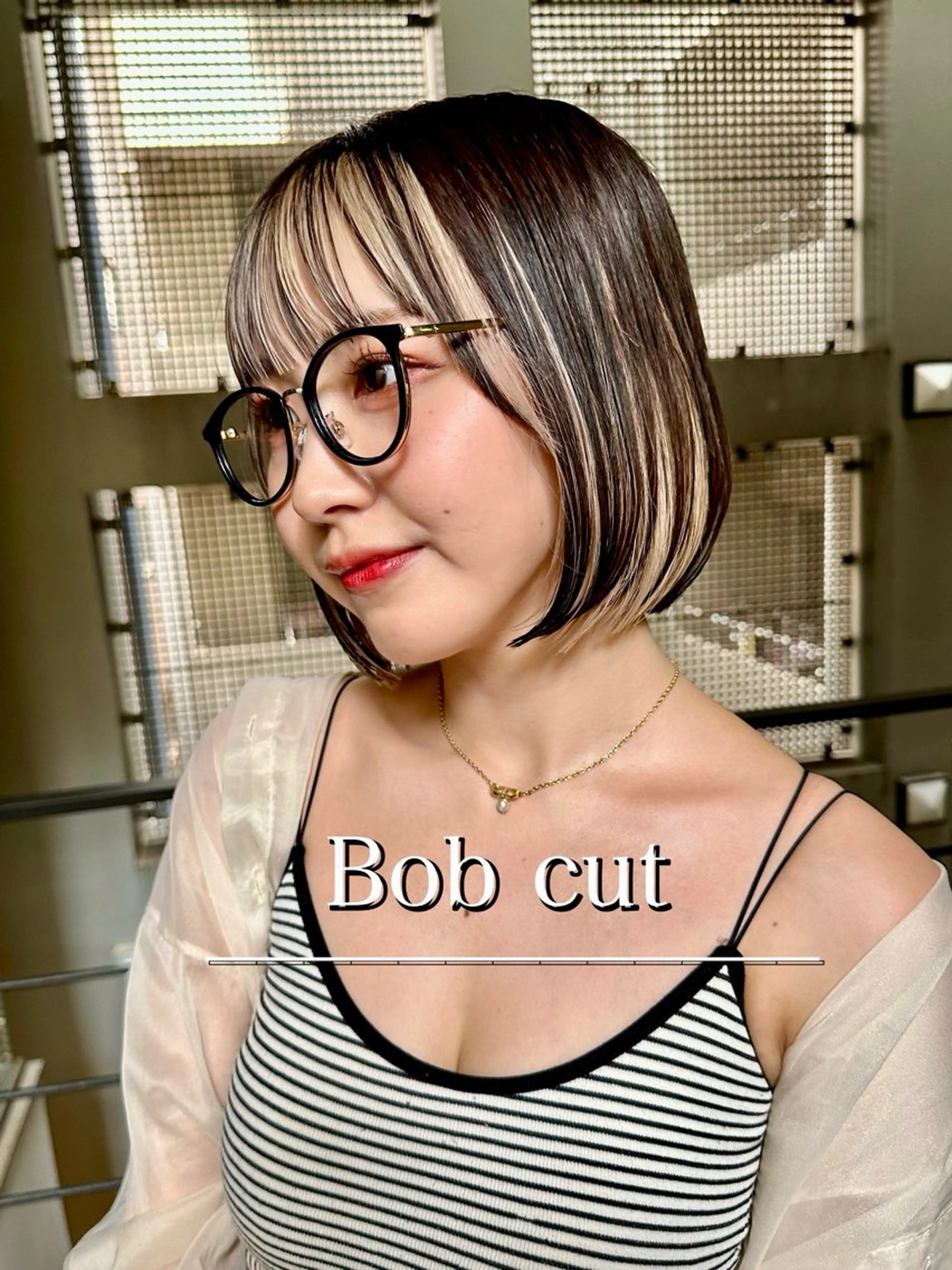 ミディアム カット ヘアカラー トリートメント ✨心斎橋髪質改善 ボブ鈴木佑弥✨のヘアスタイル