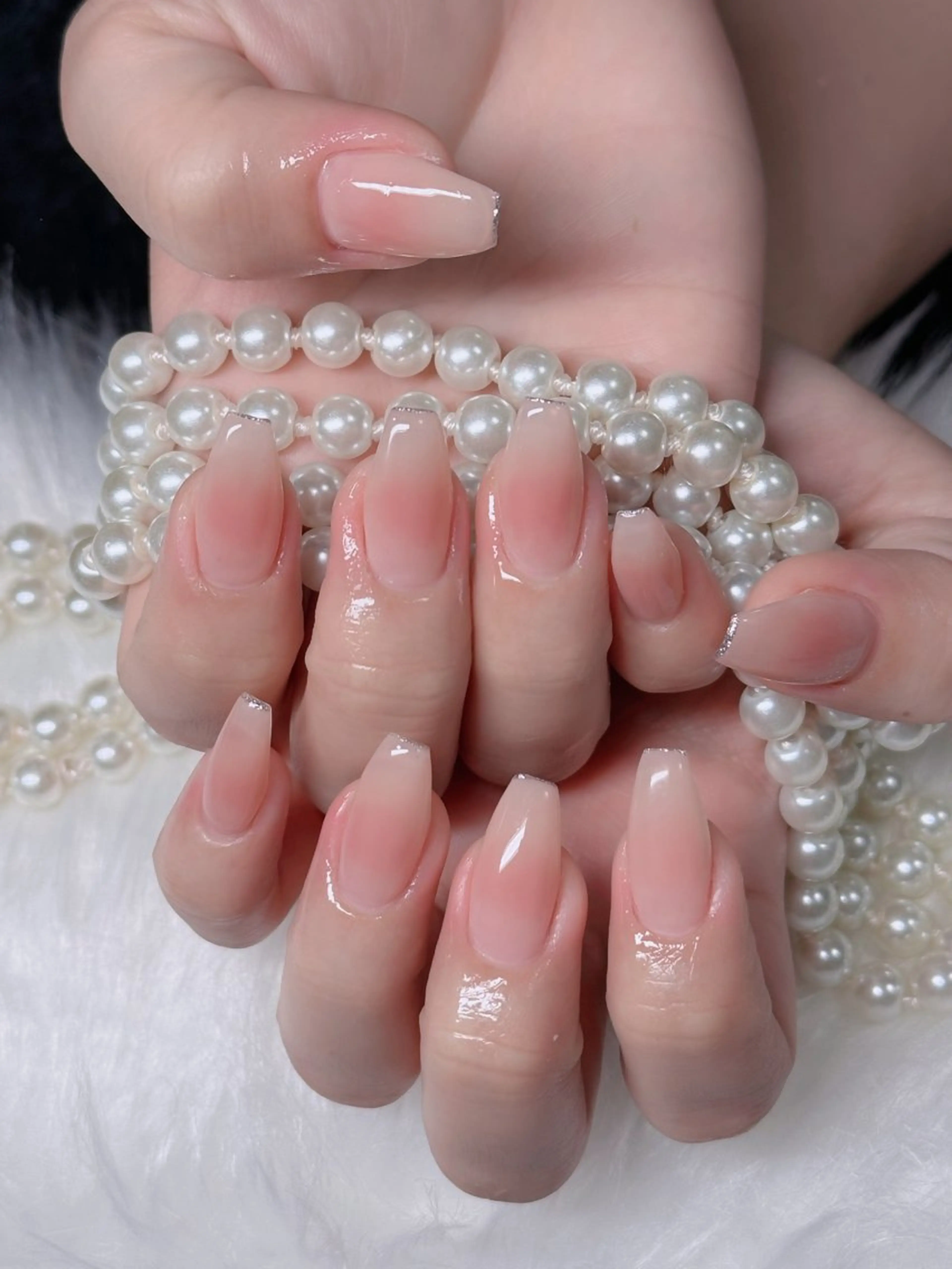ネイル アートネイル 成人式 ジェルネイル ニュアンスネイル 夏ネイル ハンドネイル H.baby Nai Salon所属・neco H.babynailのネイルデザイン