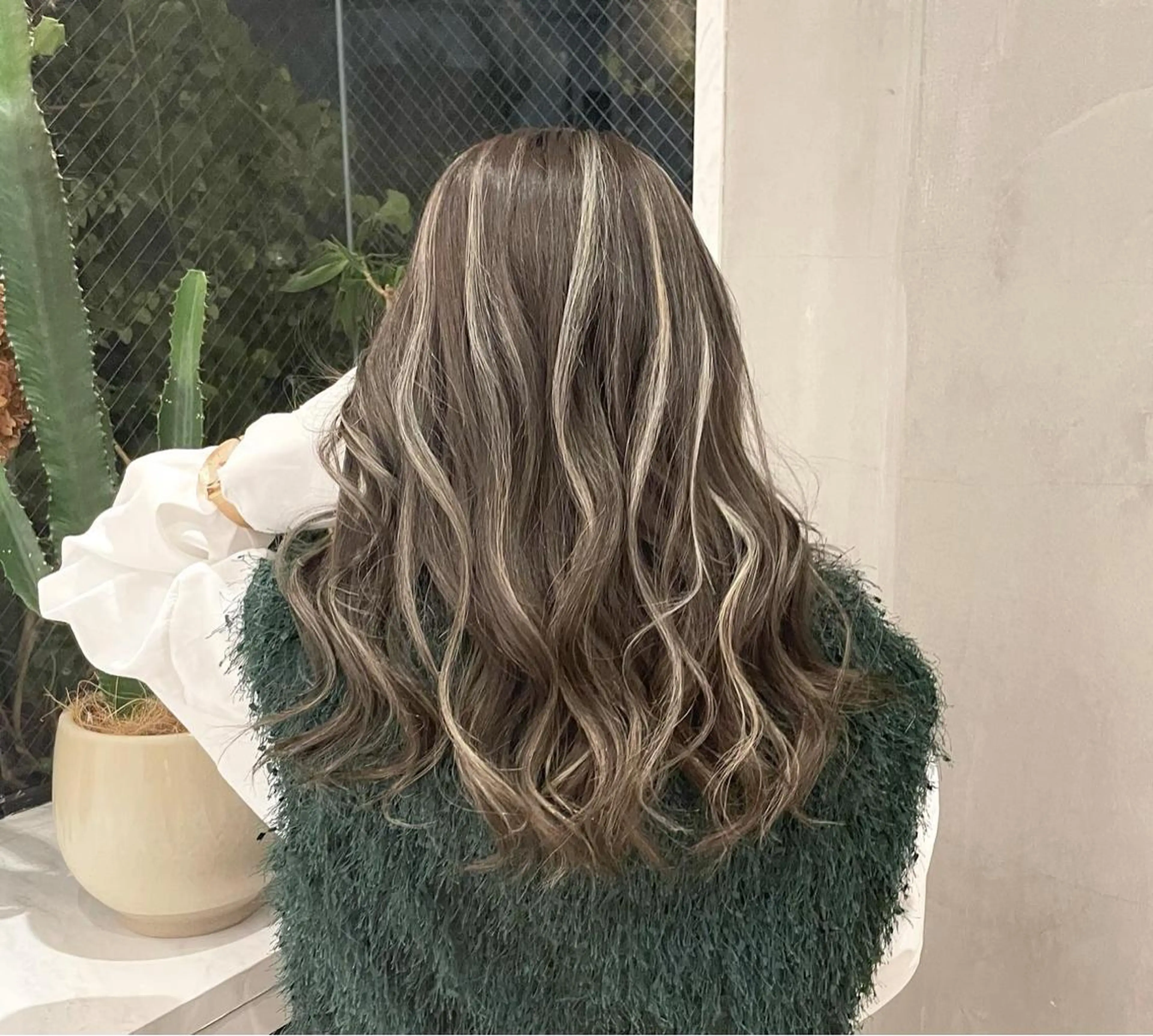 ロング カラー パーマ ヘアアレンジ メンズ キッズ ネイル マツエク・マツパ アイブロウ Dimo＆所属・ハイライトカラー /ダイスケのヘアスタイル