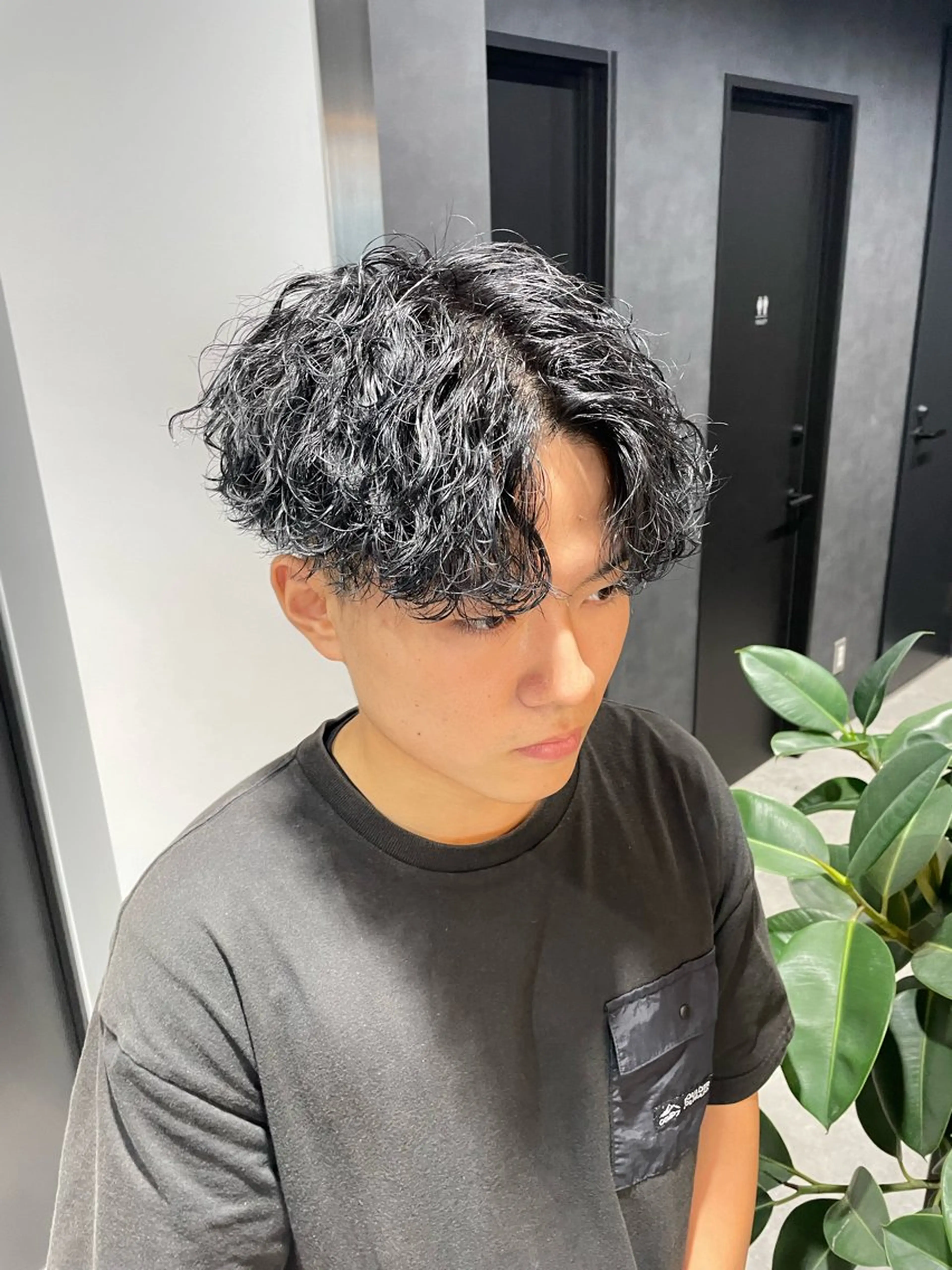 パーマ メンズ カット パーマ トリートメント ヘッドスパ ヘアセット イケメン製造機 🔥上原沙羅🔥のヘアスタイル