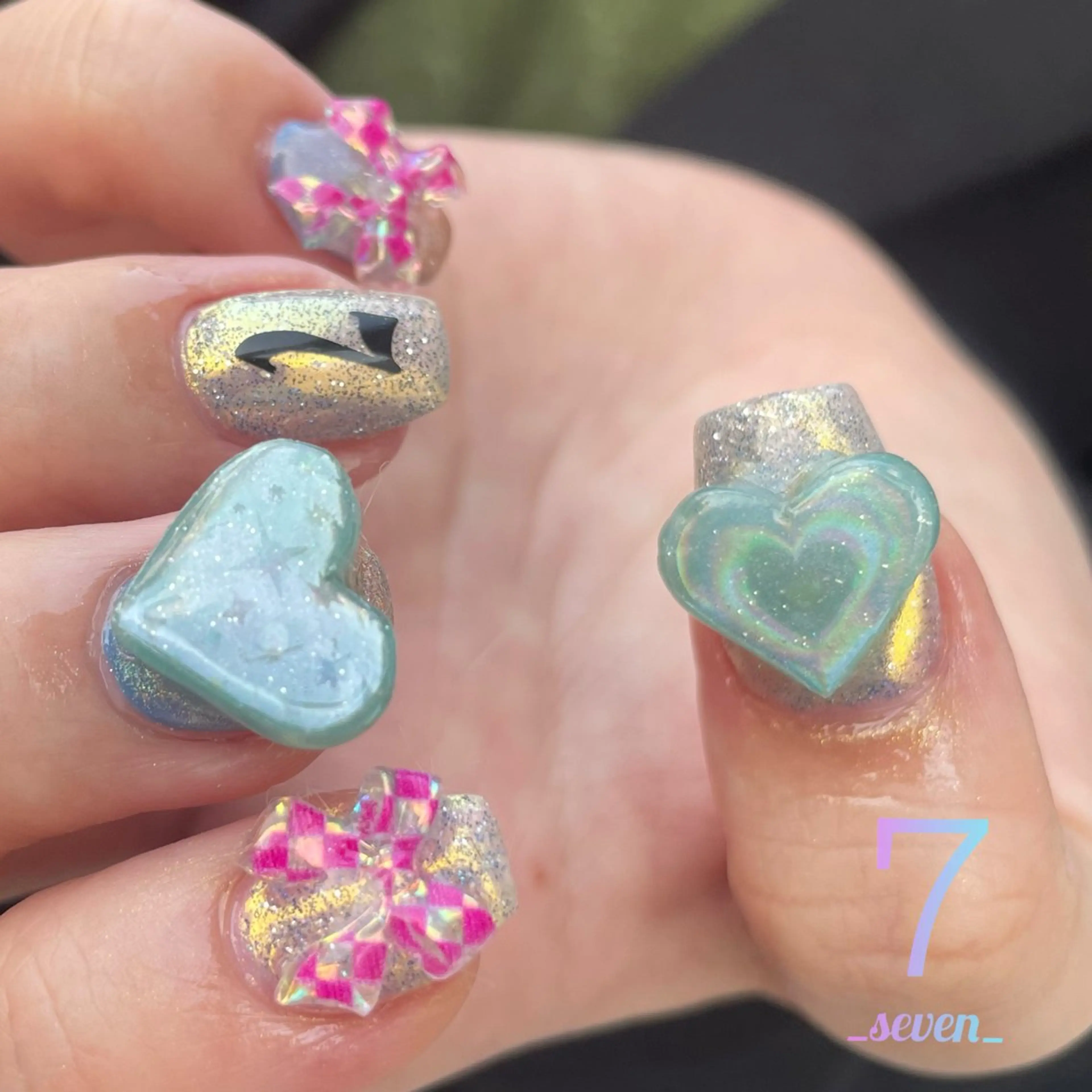 ネイル ハート ハンドネイル nail salon 7_seven_所属・nail salon 7 _seven_のネイルデザイン
