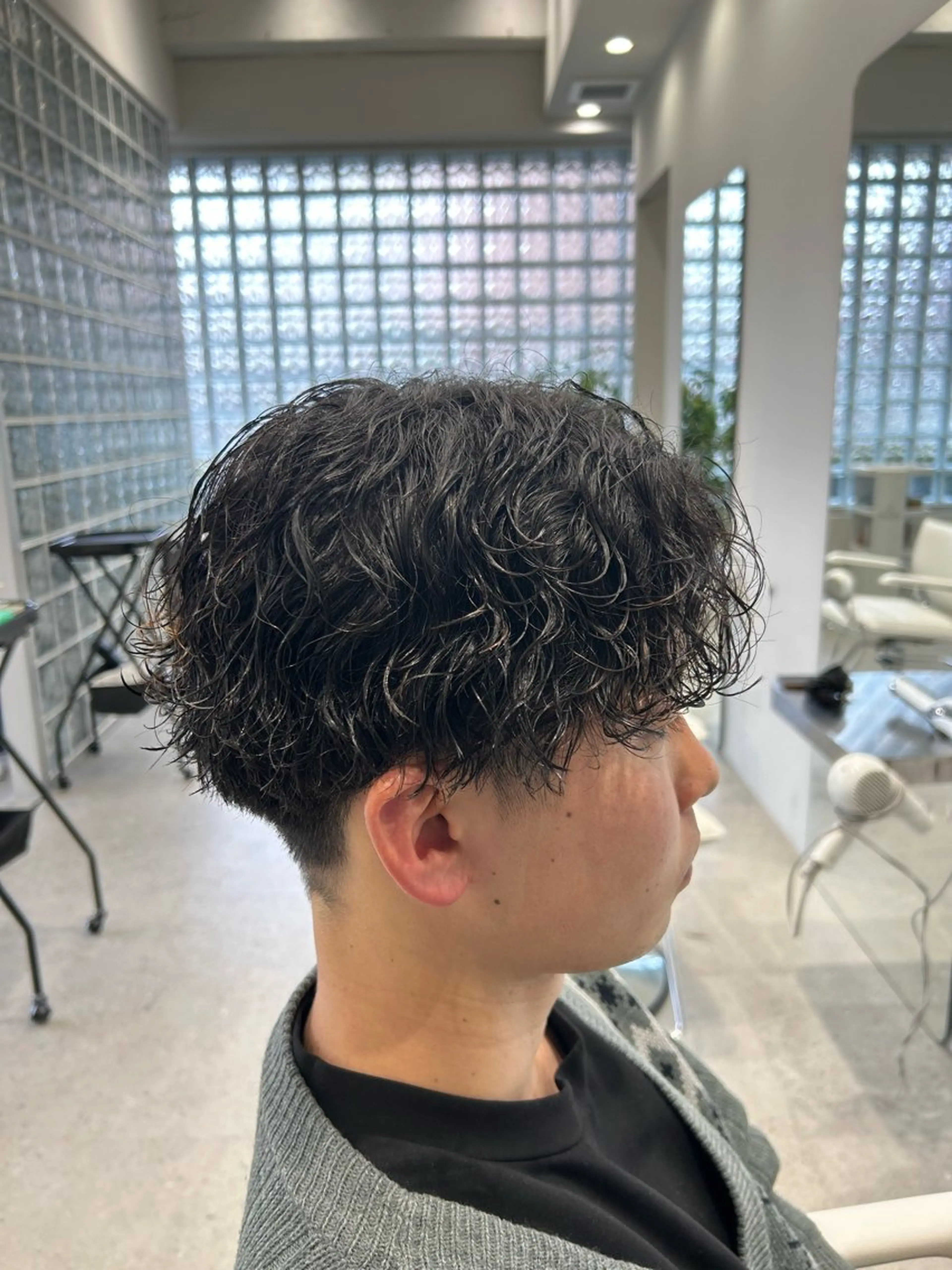 パーマ メンズ メンズパーマ 波巻きパーマ 無料ショートモデル 募集✔️SEIYAのヘアスタイル