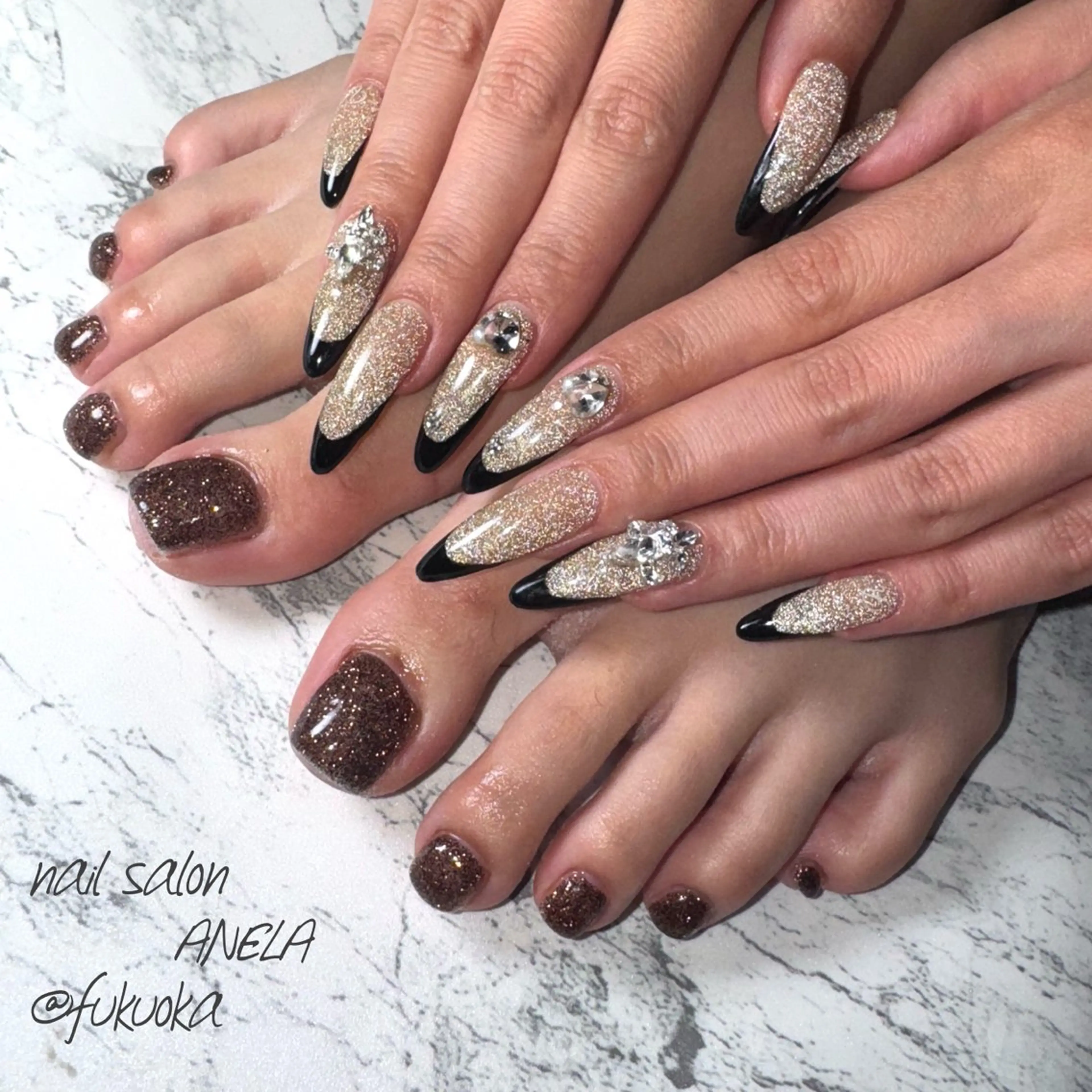 ネイル フラッシュネイル ハンドネイル nail salon ANELA所属・nail salon ANELA mayaのネイルデザイン
