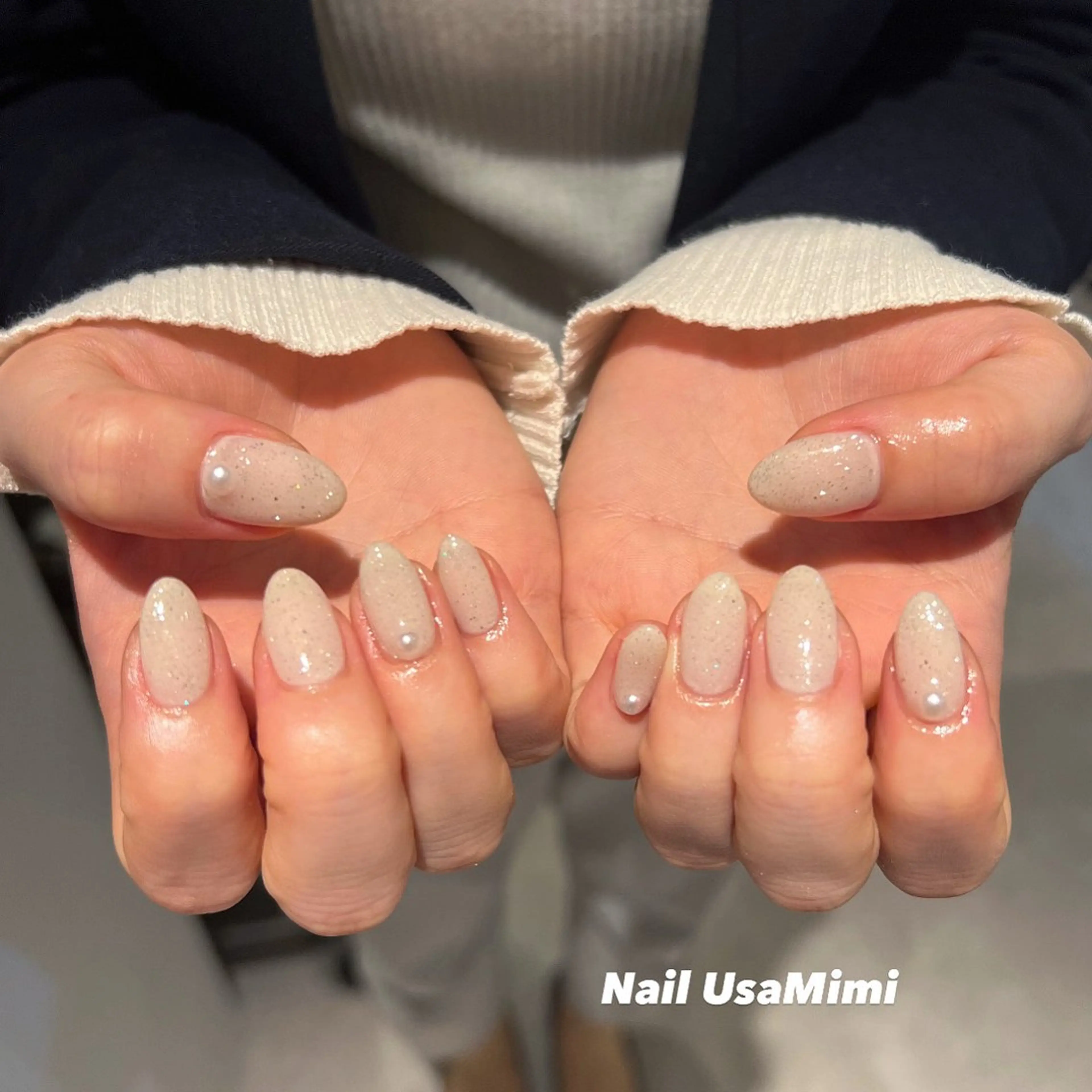 ネイル アートネイル ジェルネイル 韓国ネイル パラジェル ピンク ハンドネイル 本町NailUsa Mimi RIKOのネイルデザイン