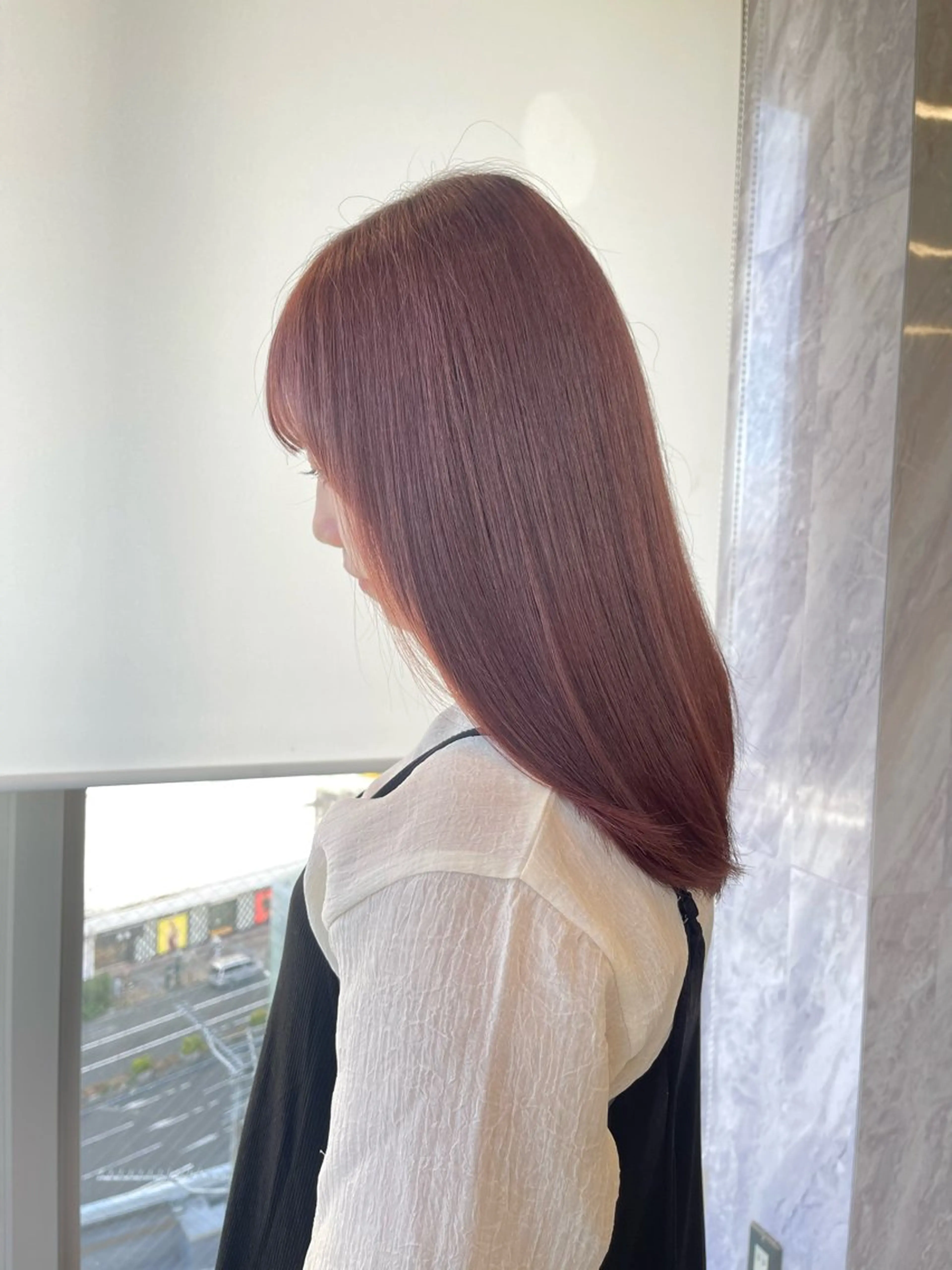 セミロング ヘアカラー トリートメント 店長　MANAMI ／ブリーチ／骨格ボブのヘアスタイル