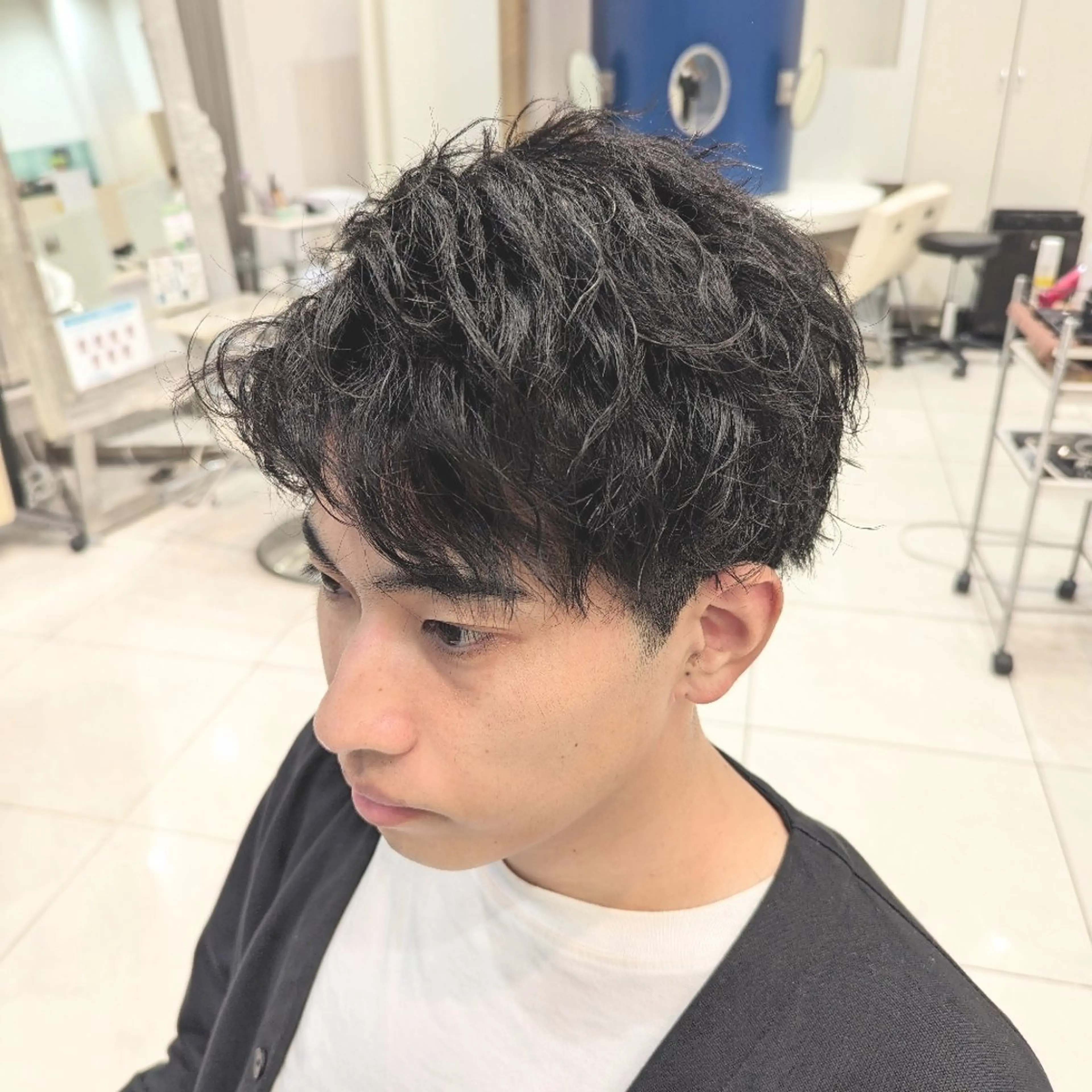 ショート パーマ ツイストスパイラルパーマ スパイラルパーマ 骨格補正パーマ◎ 上村保幸のヘアスタイル