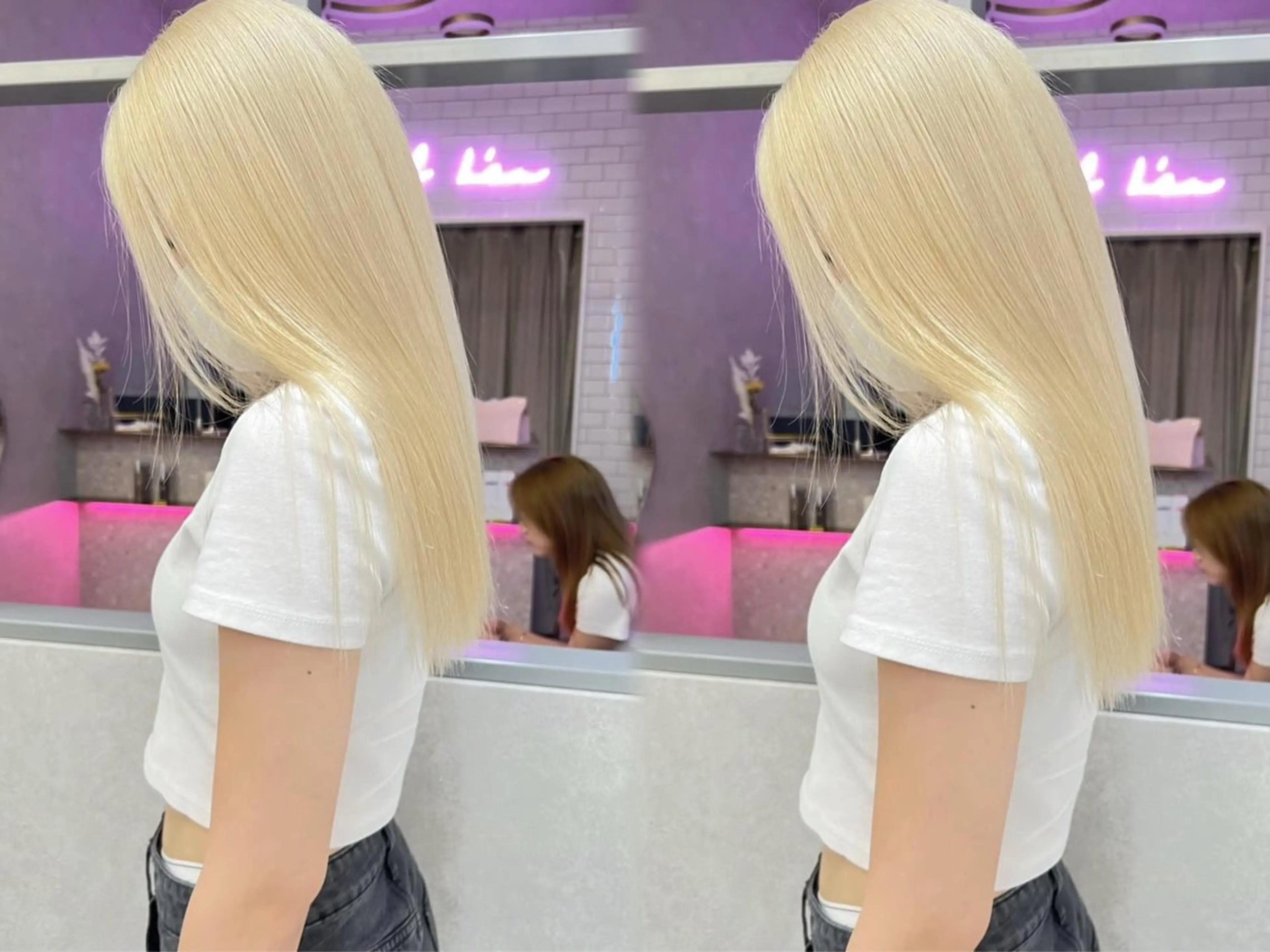 ロング ヘアカラー 璃 音のヘアスタイル