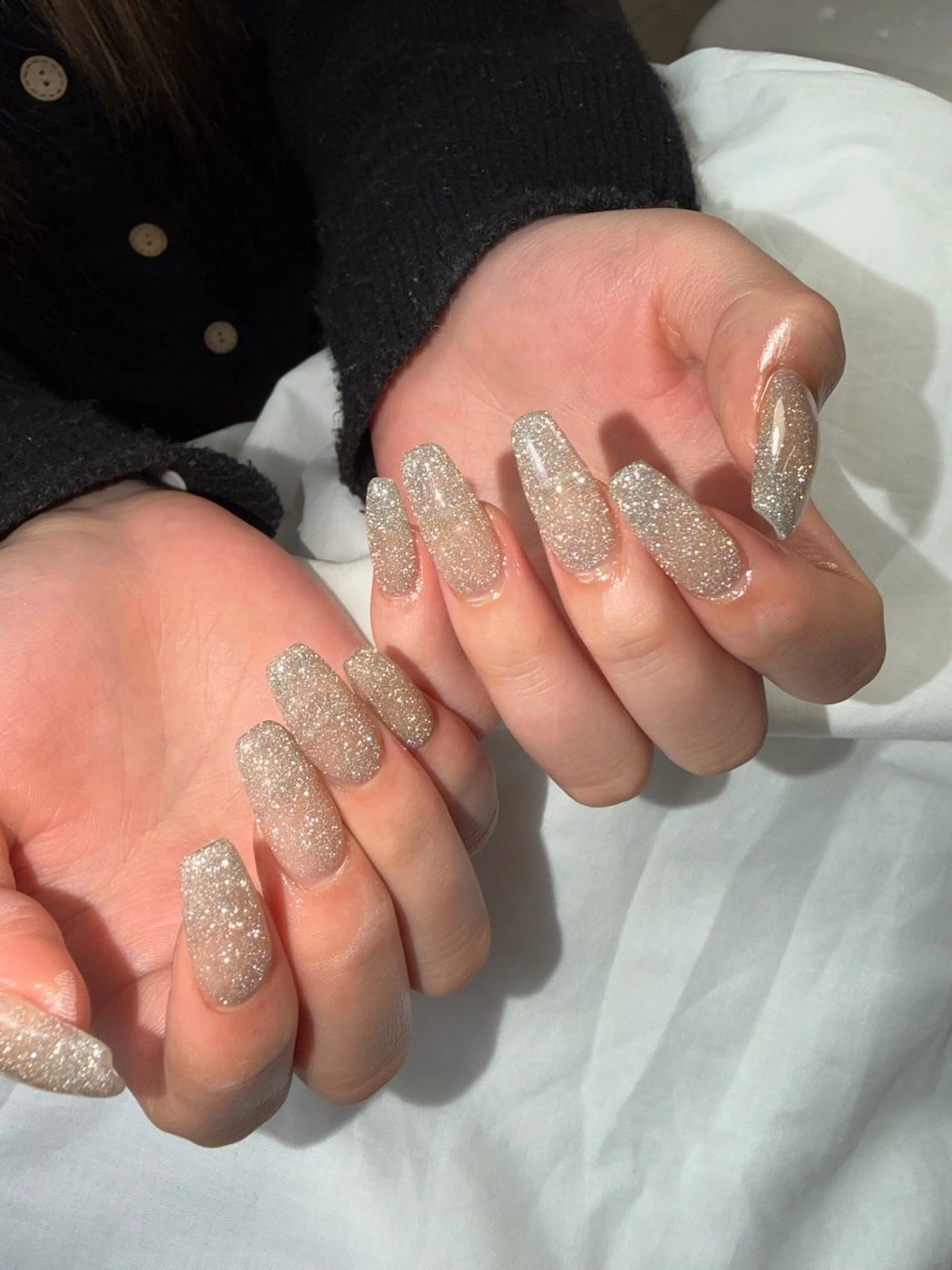 ネイル 長さ出し フラッシュネイル ハンドネイル Petit maison コトナのネイルデザイン