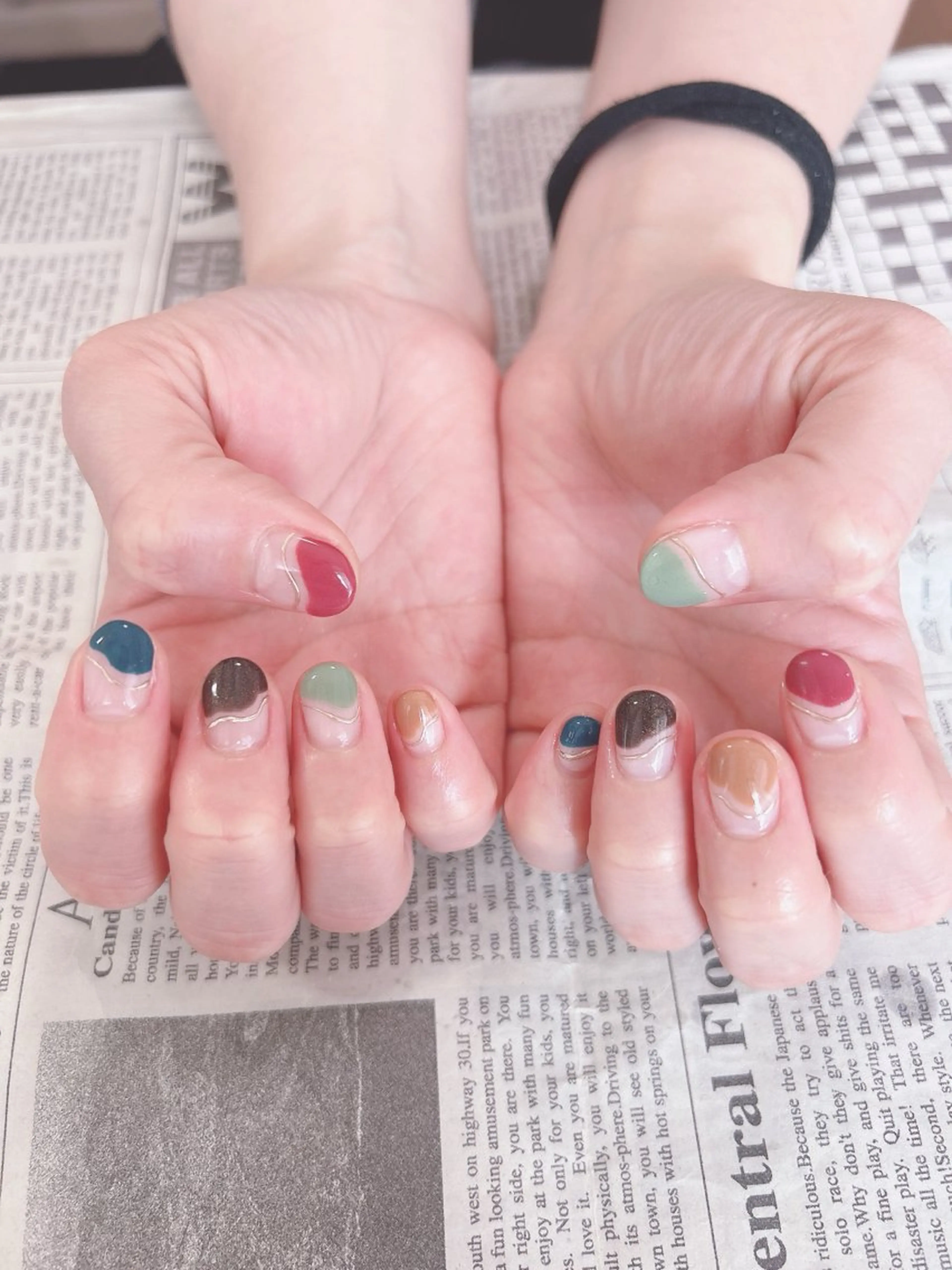 ネイル ミラーネイル ハンドネイル ハンドケア 森山 舞のネイルデザイン