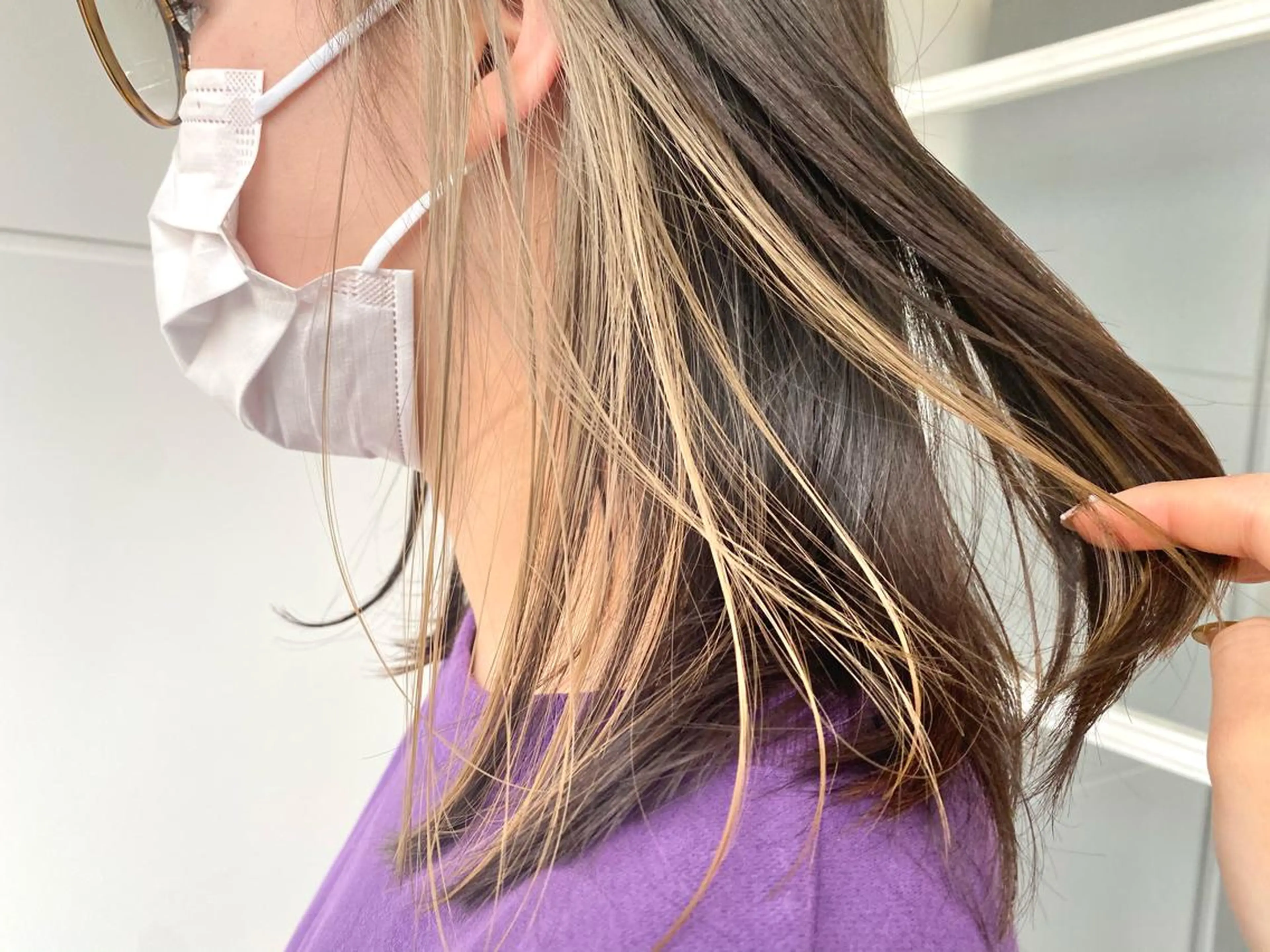 セミロング カラー 🌈🌸あおき みちる🌟💗のヘアスタイル