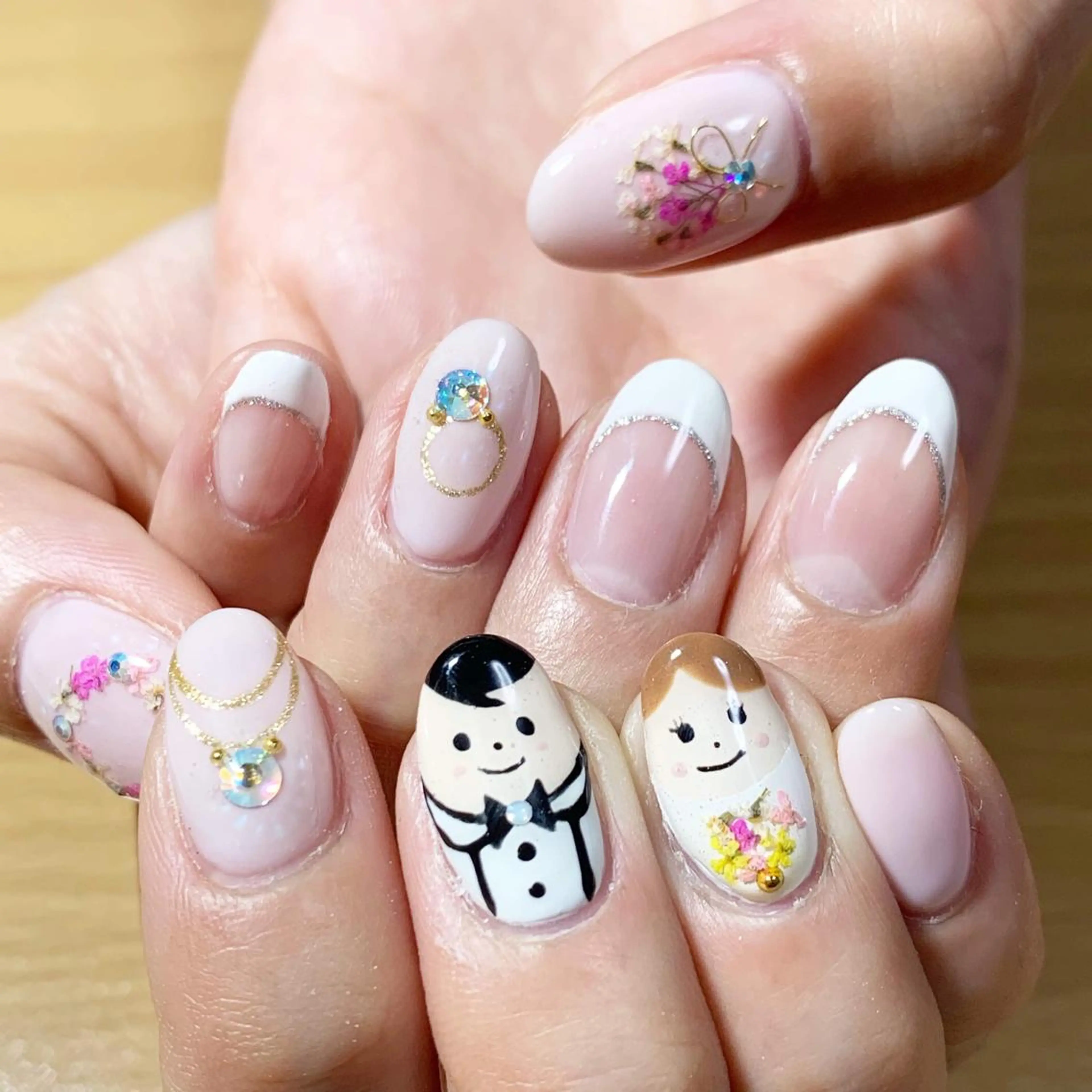 ネイル アートネイル フレンチネイル ブライダルネイル 【MAXKELLY】 Fujita🎀のネイルデザイン