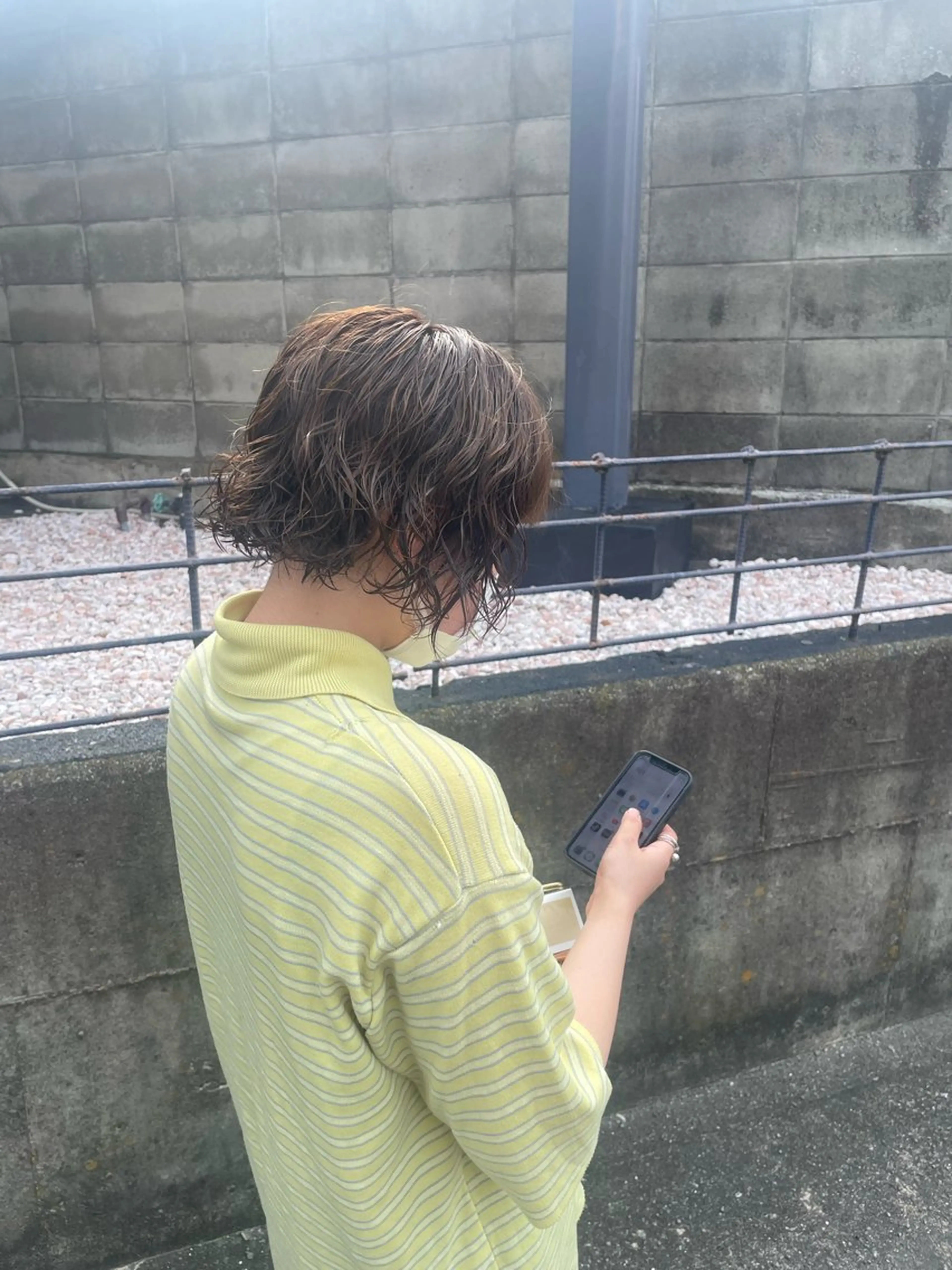 ショート カット ヘアカラー パーマ 縮毛矯正 トリートメント ヘッドスパ 岩崎 祐大のヘアスタイル