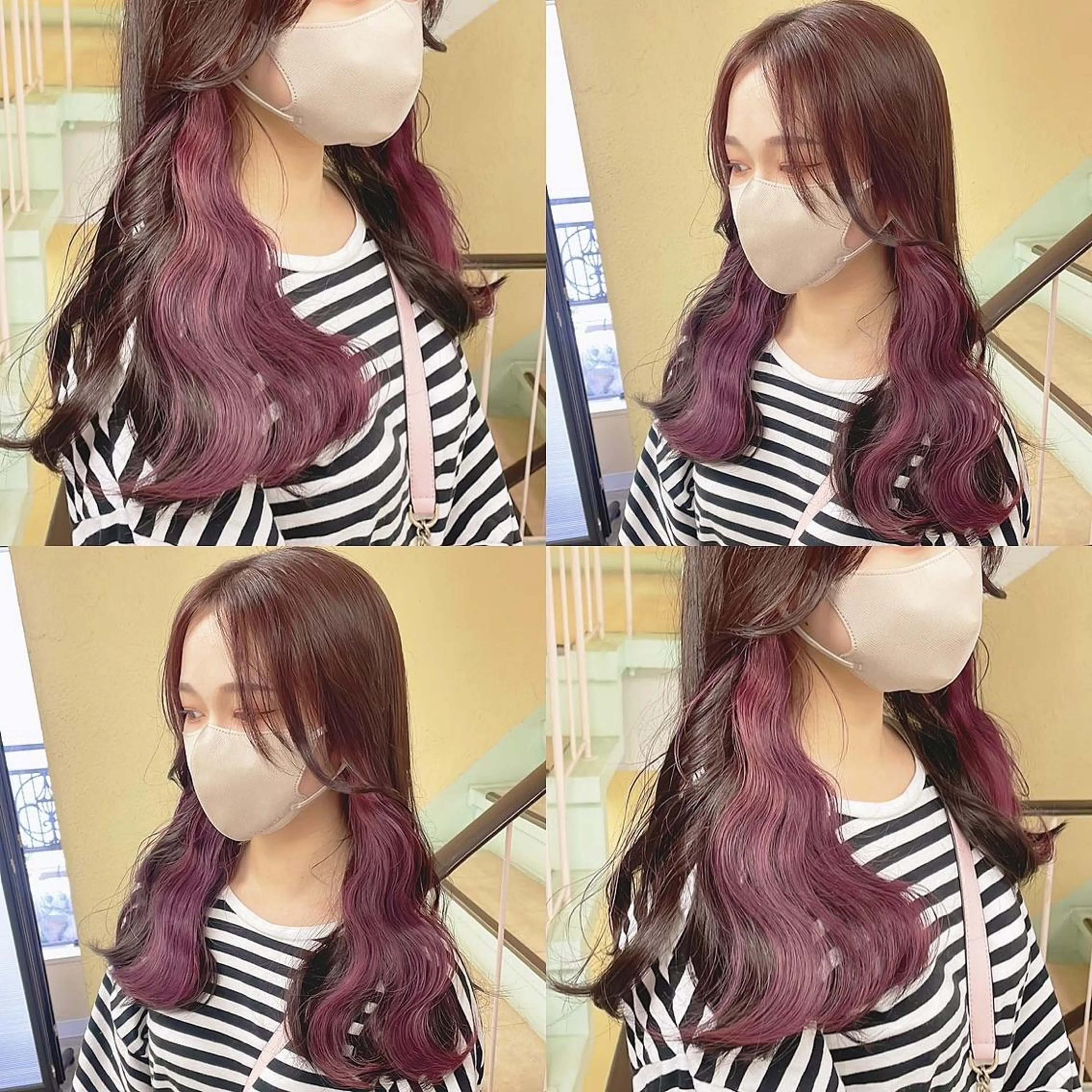 カラー ヘアカラー トリートメント 渋谷:インナーカラー ／🍒エリカ🍒のヘアスタイル