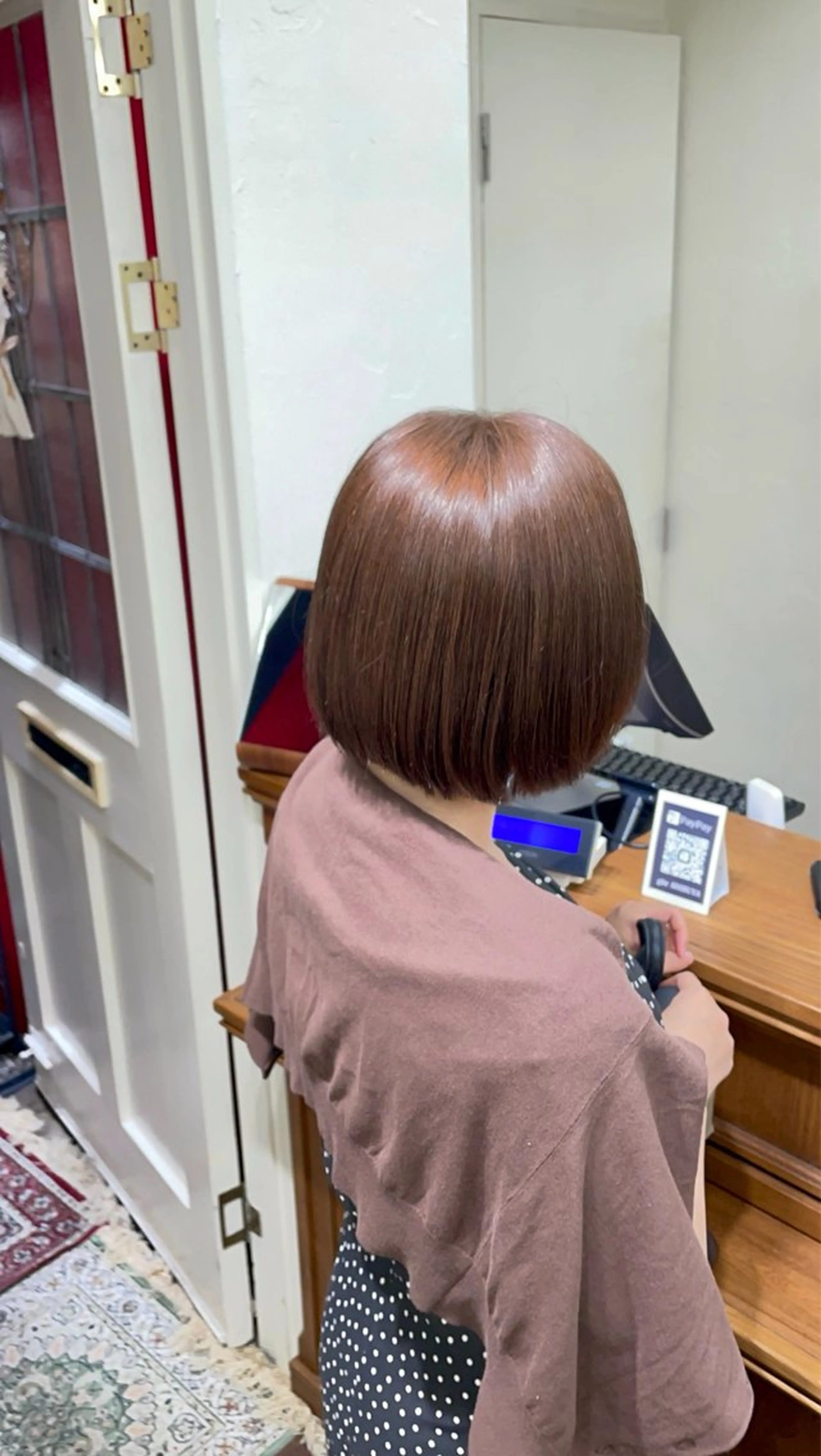 ショート カット ヘアカラー 髪質改善レイヤー/ 雨のヘアスタイル