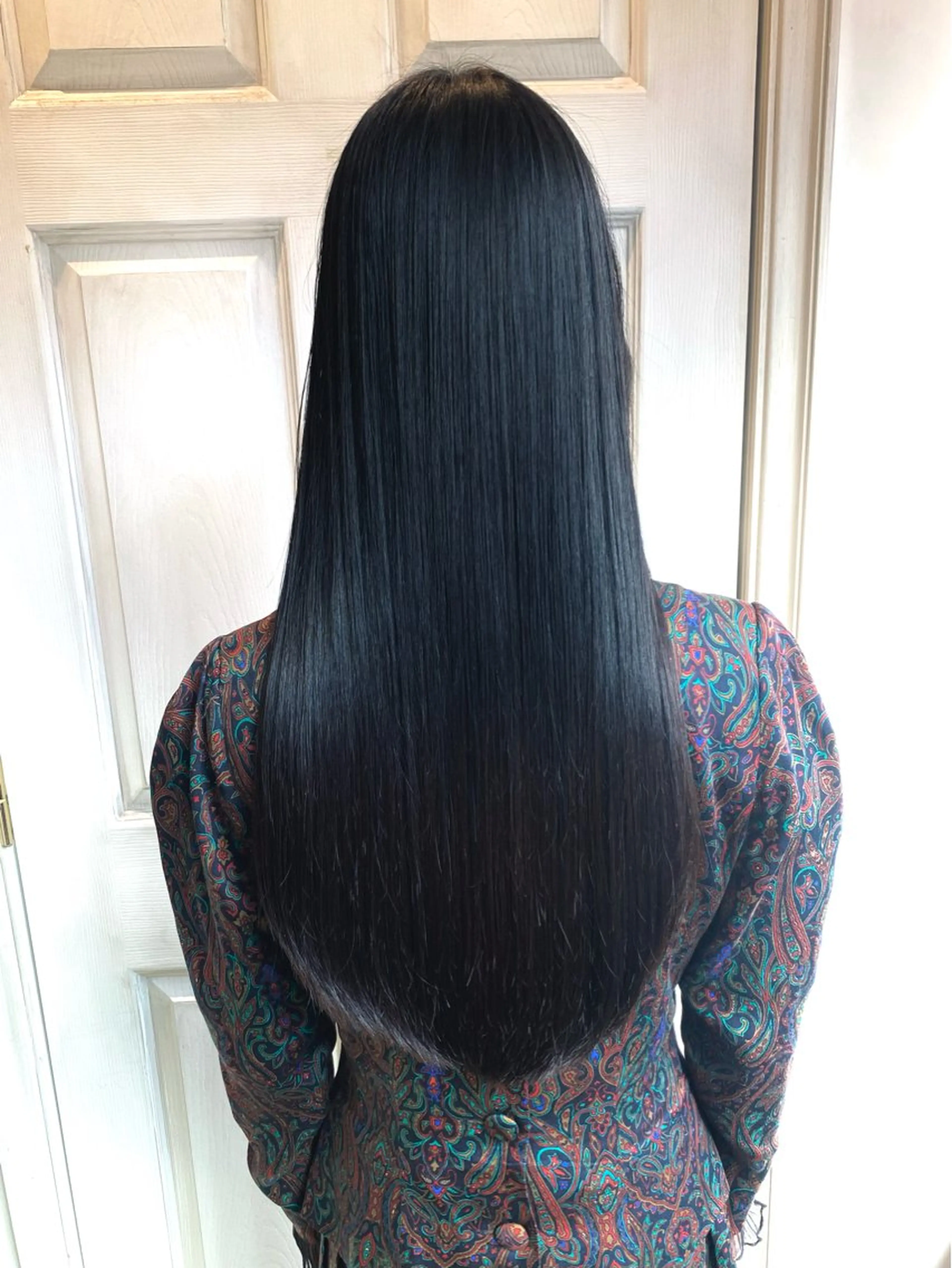 ロング ロング 縮毛矯正 千 田のヘアスタイル