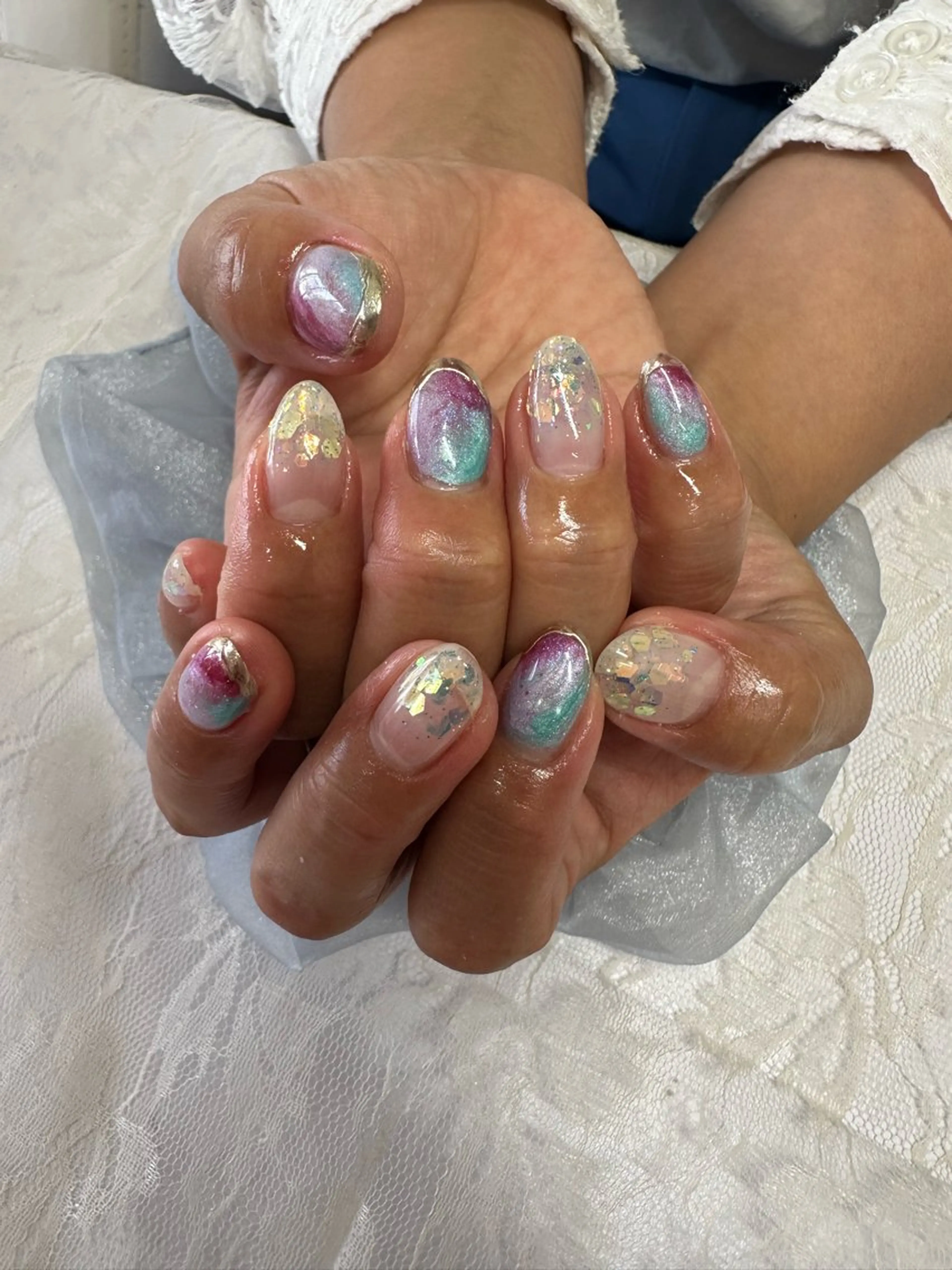 ネイル ハンドネイル AOAQUA SHIORIのネイルデザイン