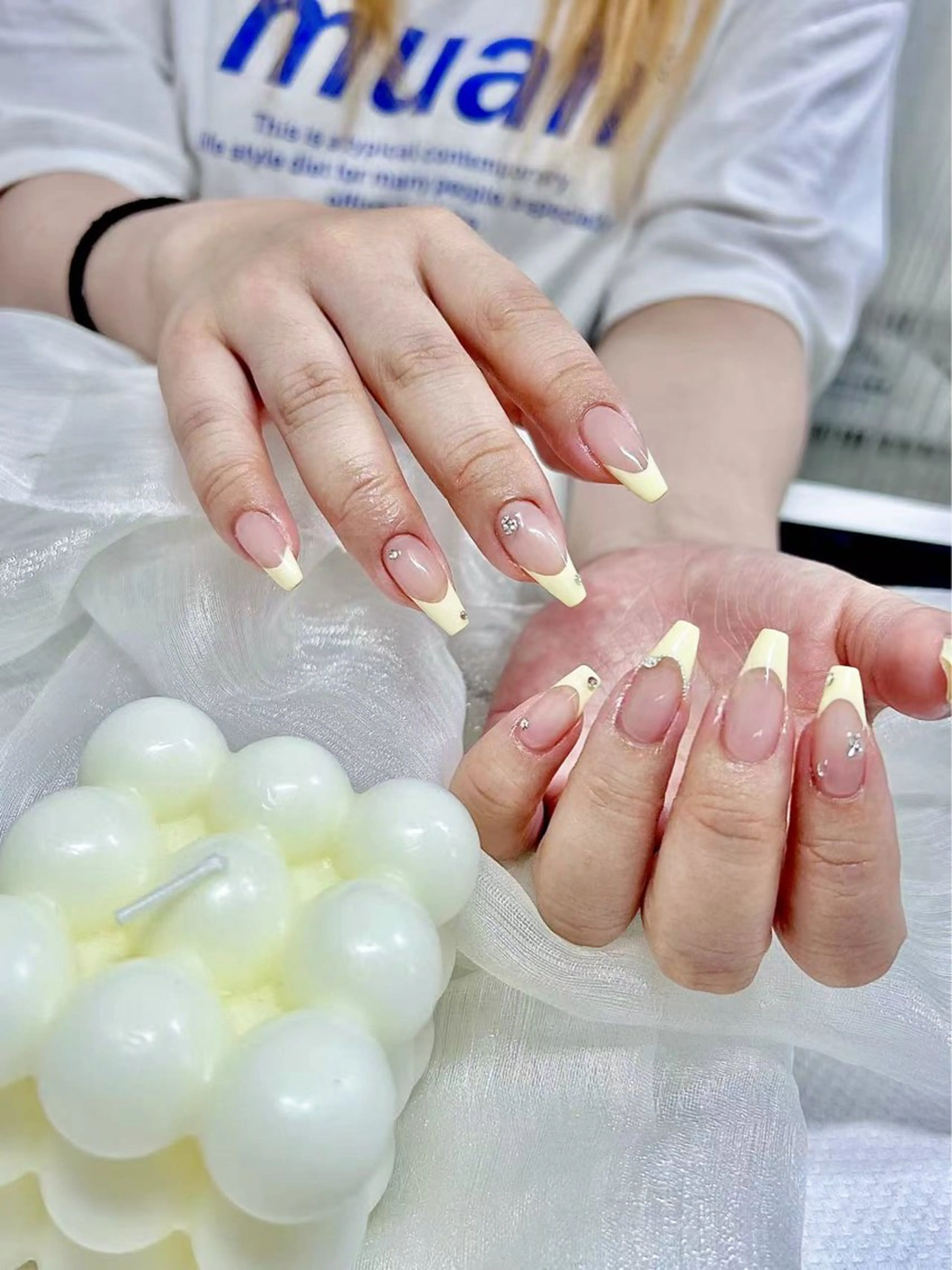 ネイル スカルプネイル シンプルネイル Lunailsalon所属・Lu nailsalonのネイルデザイン