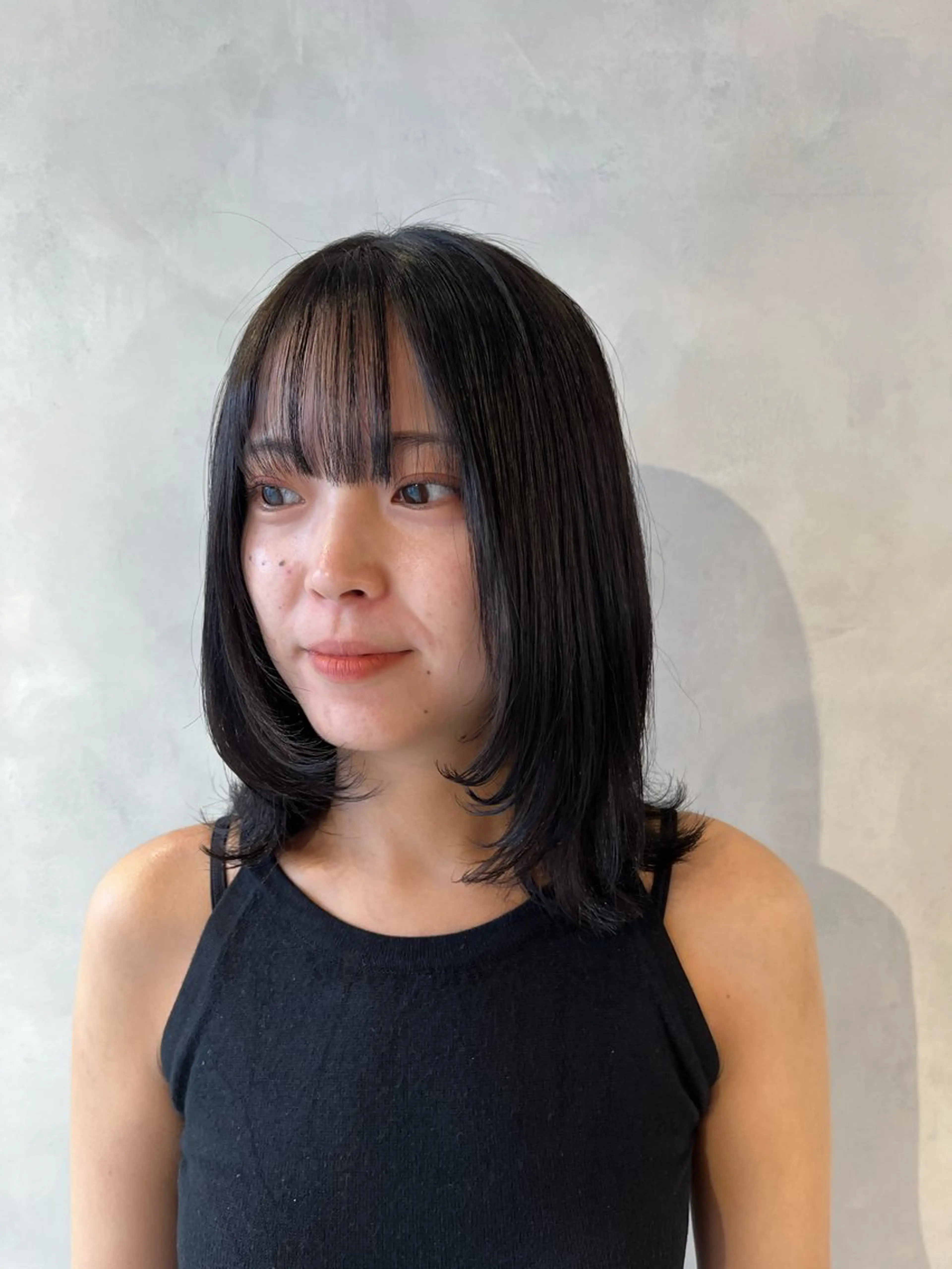 ミディアム カット ヘアカラー 縮毛矯正 トリートメント ボブ/ベージュ/ パーマ🪿近森ゆいのヘアスタイル