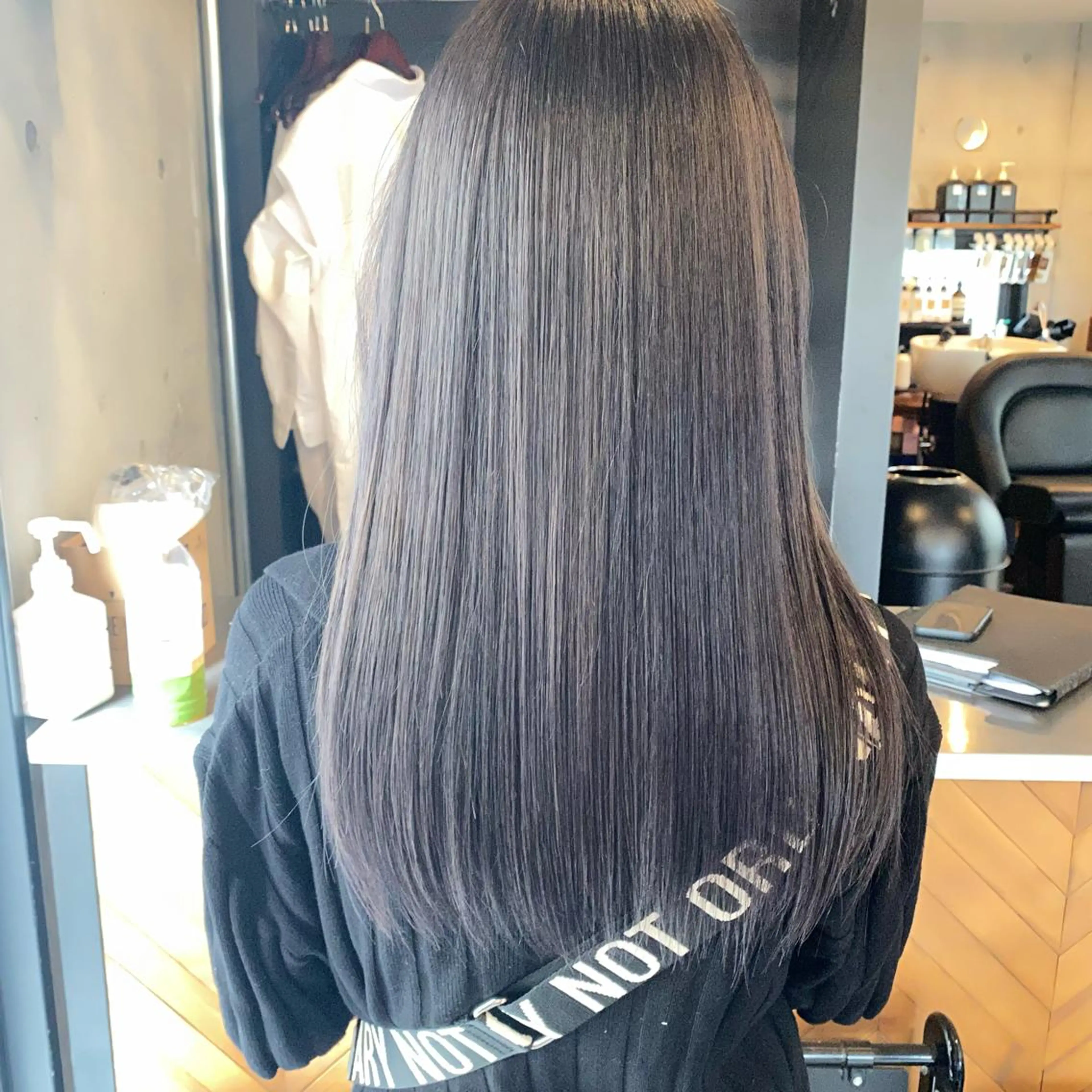 ロング カラー 艶髪ブリーチ 永井竜也のヘアスタイル