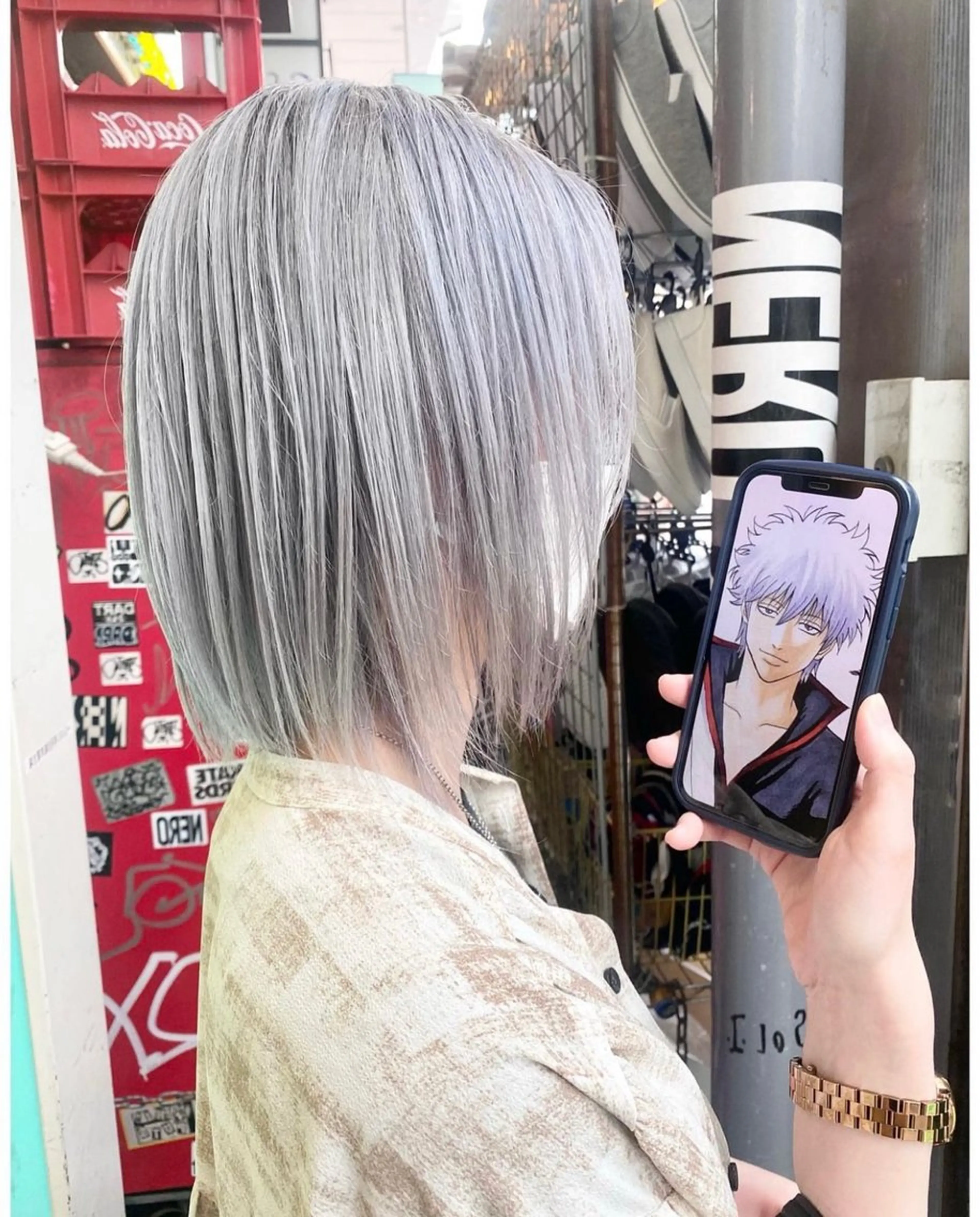 ショート カラー ブリーチ ヘアカラー GARU-ガル-所属・TSUNO🦖 派手髪/オタク美容師のヘアスタイル