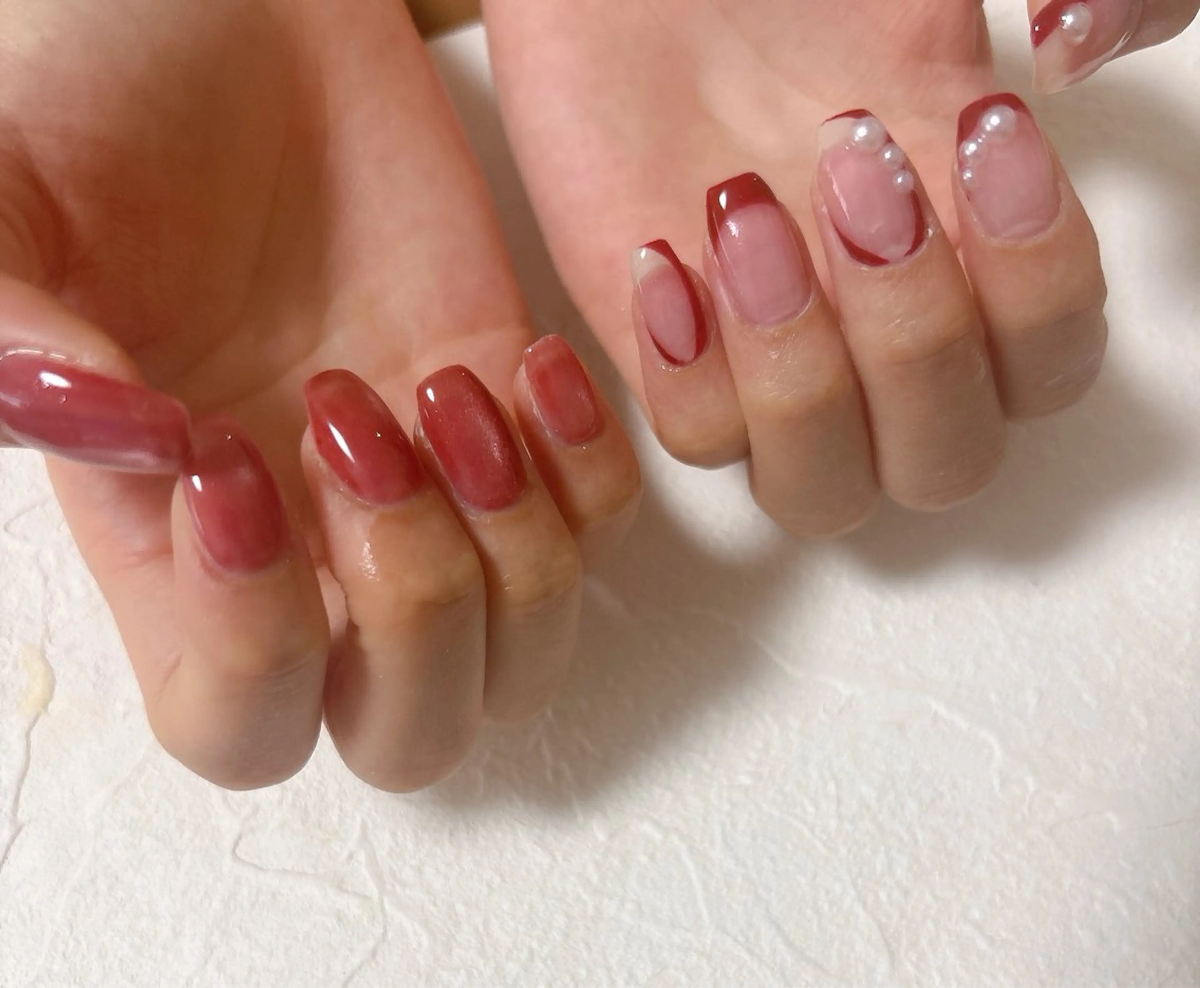 ネイル オーロラネイル フットネイル フレンチネイル ジェルネイル マグネットネイル ハンドネイル kiki nail 二子玉川のネイルデザイン