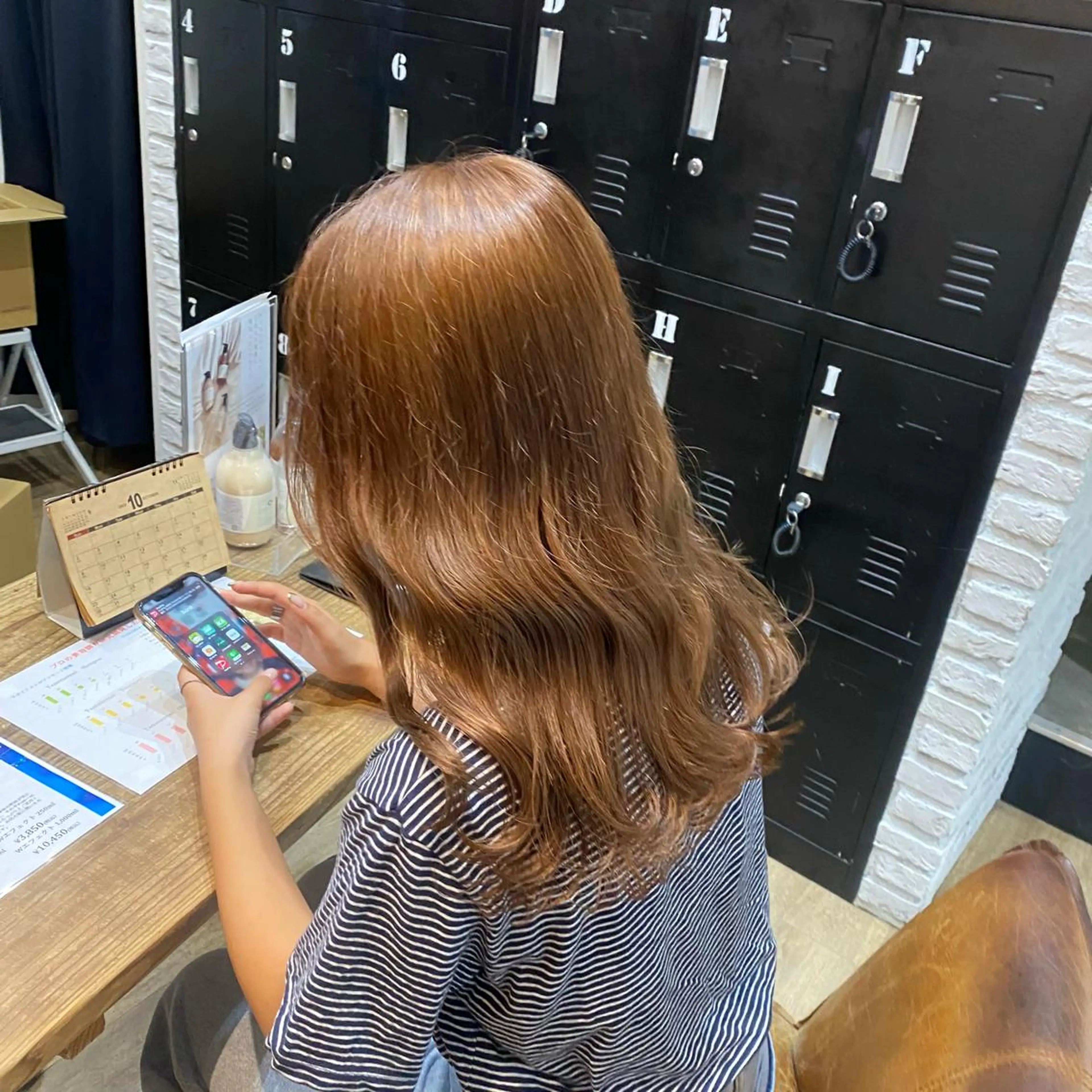 ロング カラー ヘアアレンジ ヘアカラー トリートメント あおい 🍒暖色カラーのヘアスタイル