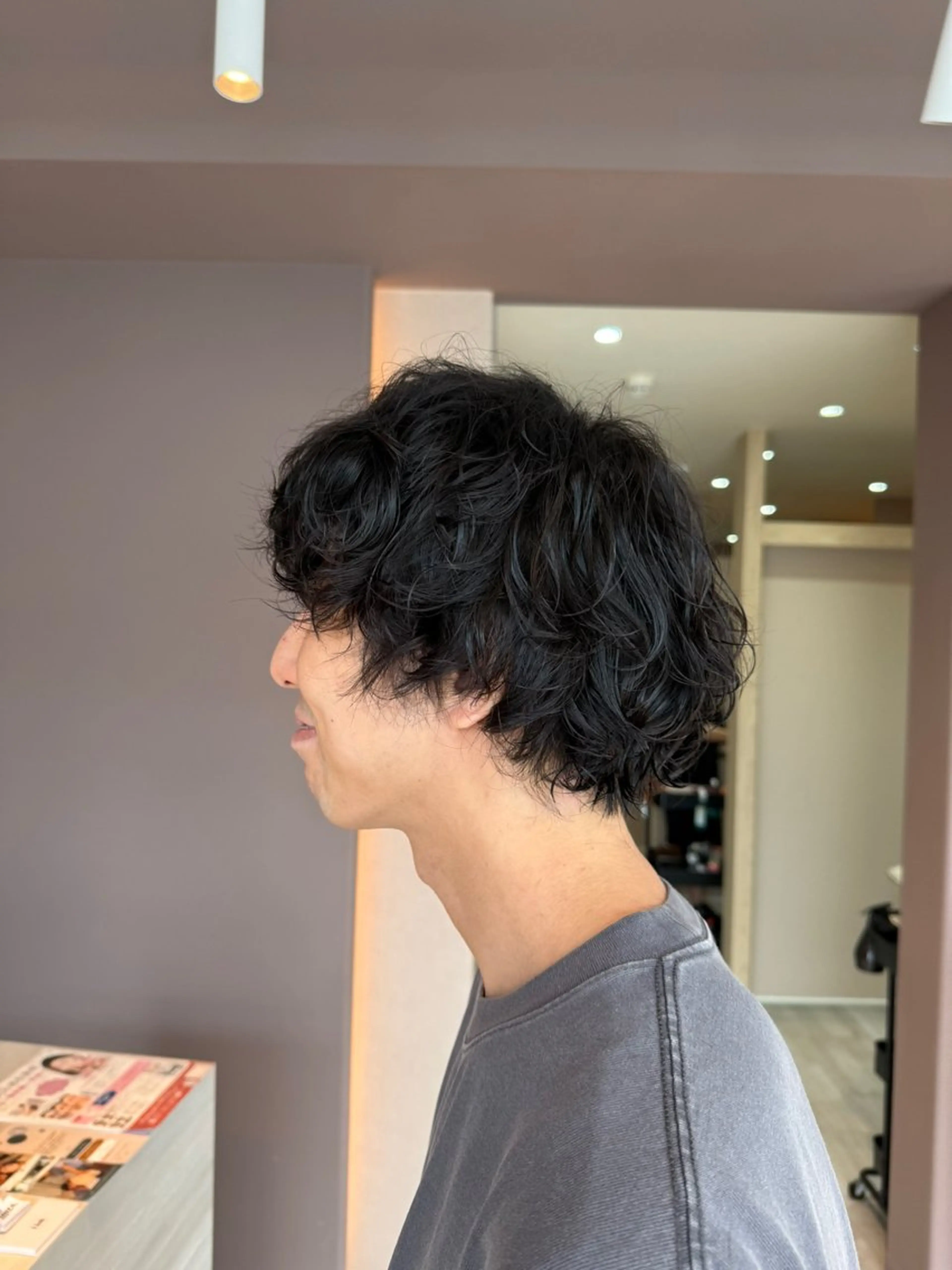 ショート メンズ メンズパーマ メンズショート ショートヘア カット パーマ Lien.テラダ 各務原スタイリストのヘアスタイル