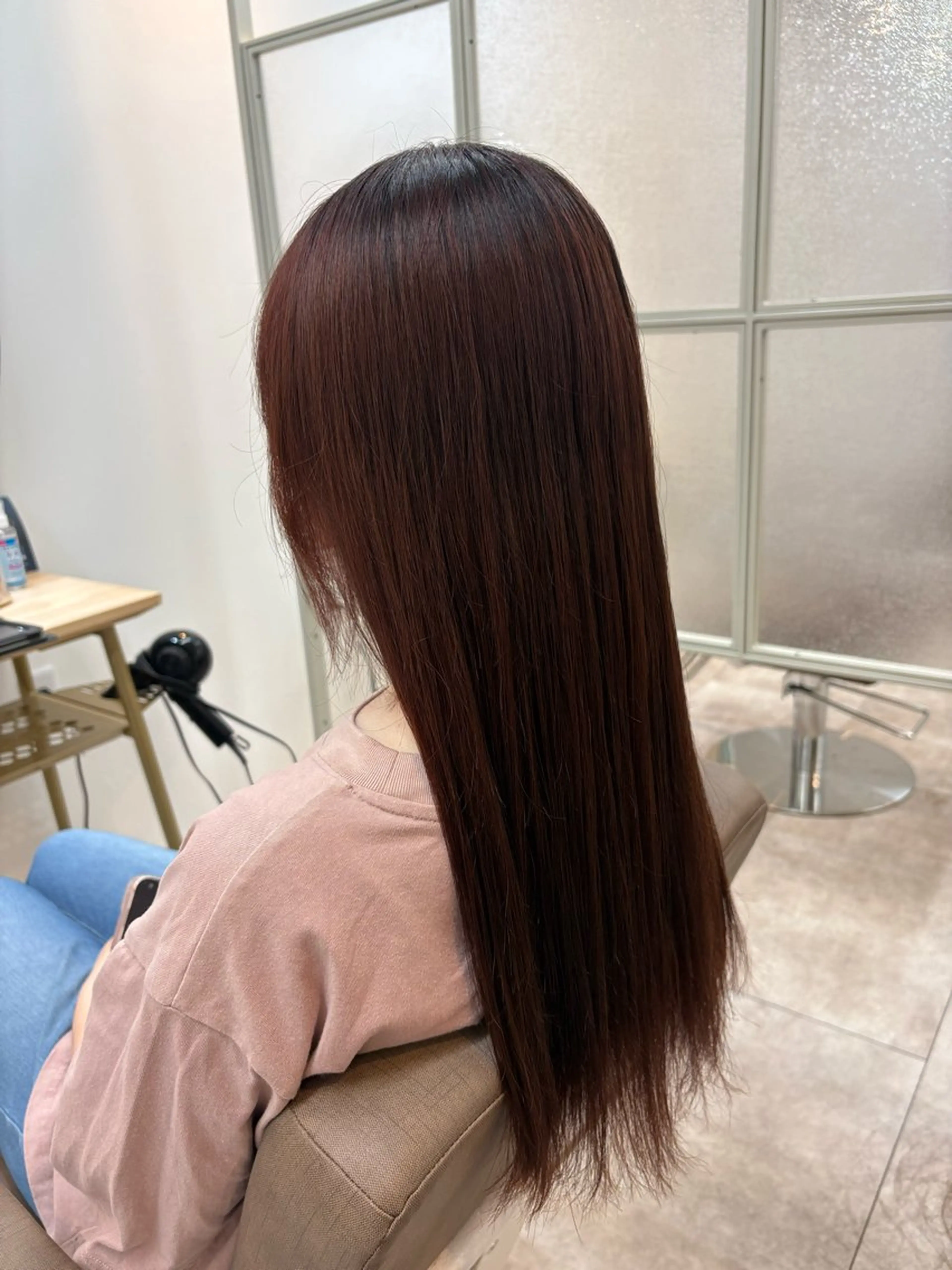 ロング 縮毛矯正 TELA HAIR 稲毛店　千尋のヘアスタイル