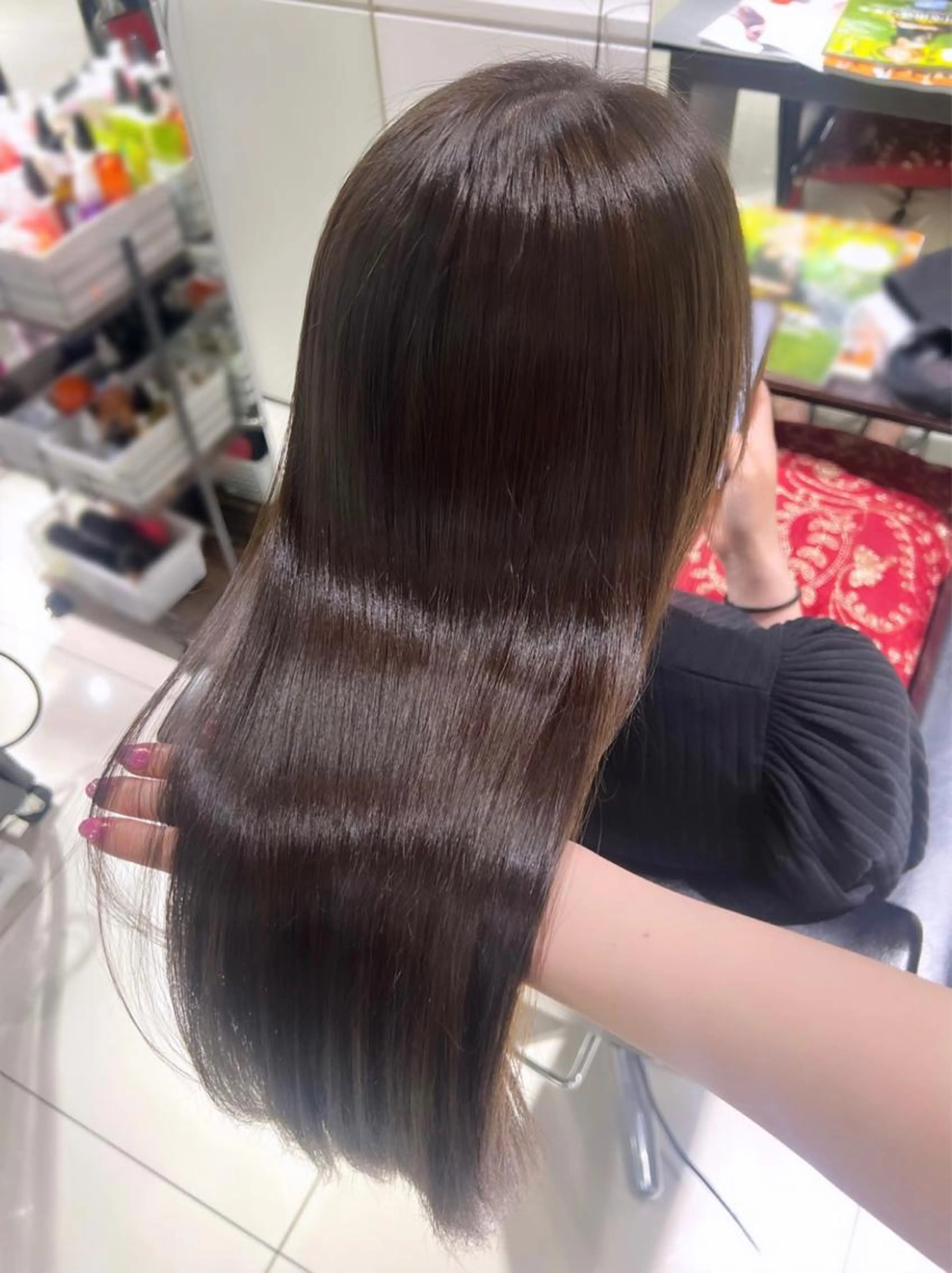 自社開発髪質改善トリートメント🧊＋コテ巻き付き🎀 【 ♡🤍艶髪になりたい方必見 🤍♡】の写真