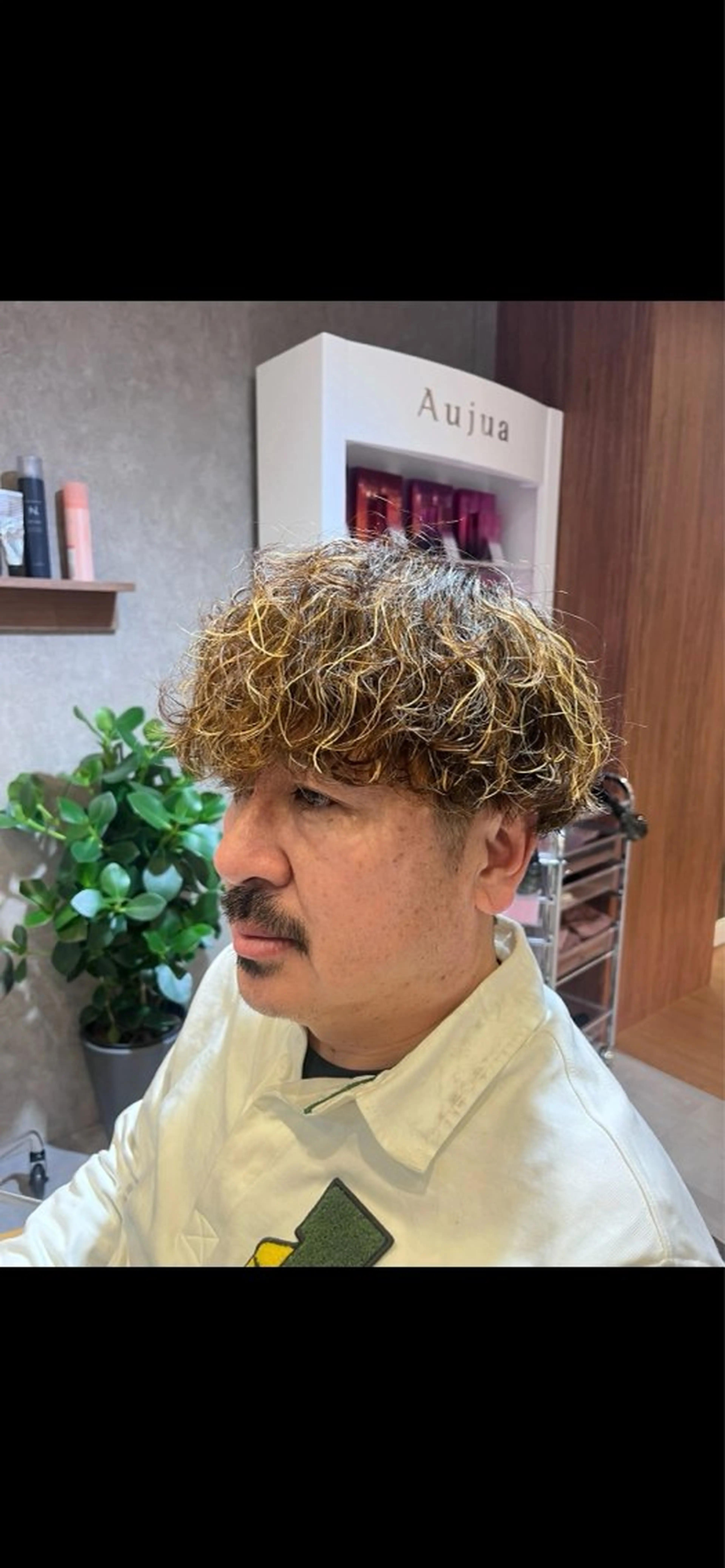 ショート パーマ メンズ カット ヘアカラー パーマ fifth/シン🌿 透明感カラー/パーマのヘアスタイル