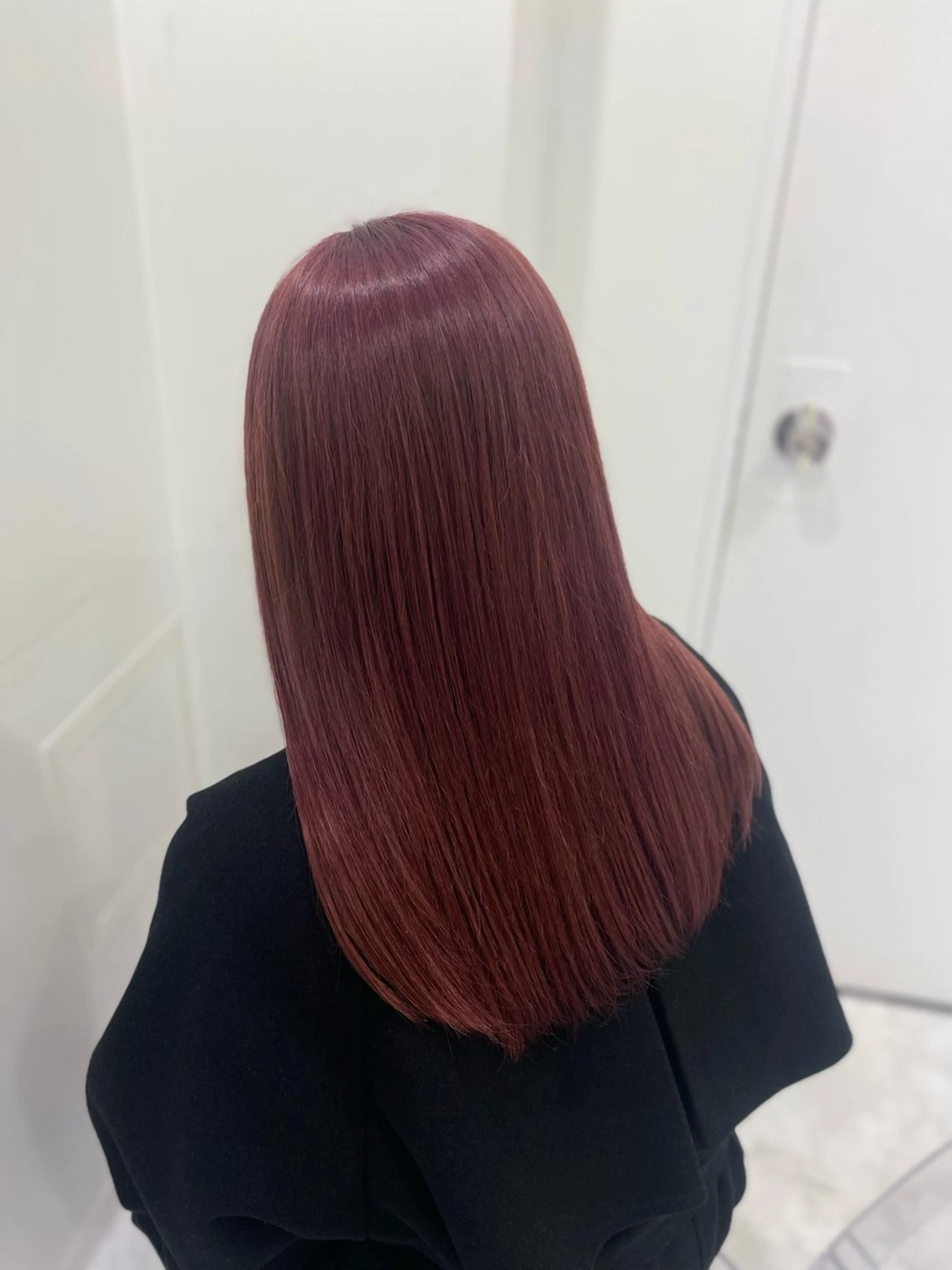 セミロング カラー ガーリー♡女の子っぽ ヘア♡ピンクカラー♡のヘアスタイル