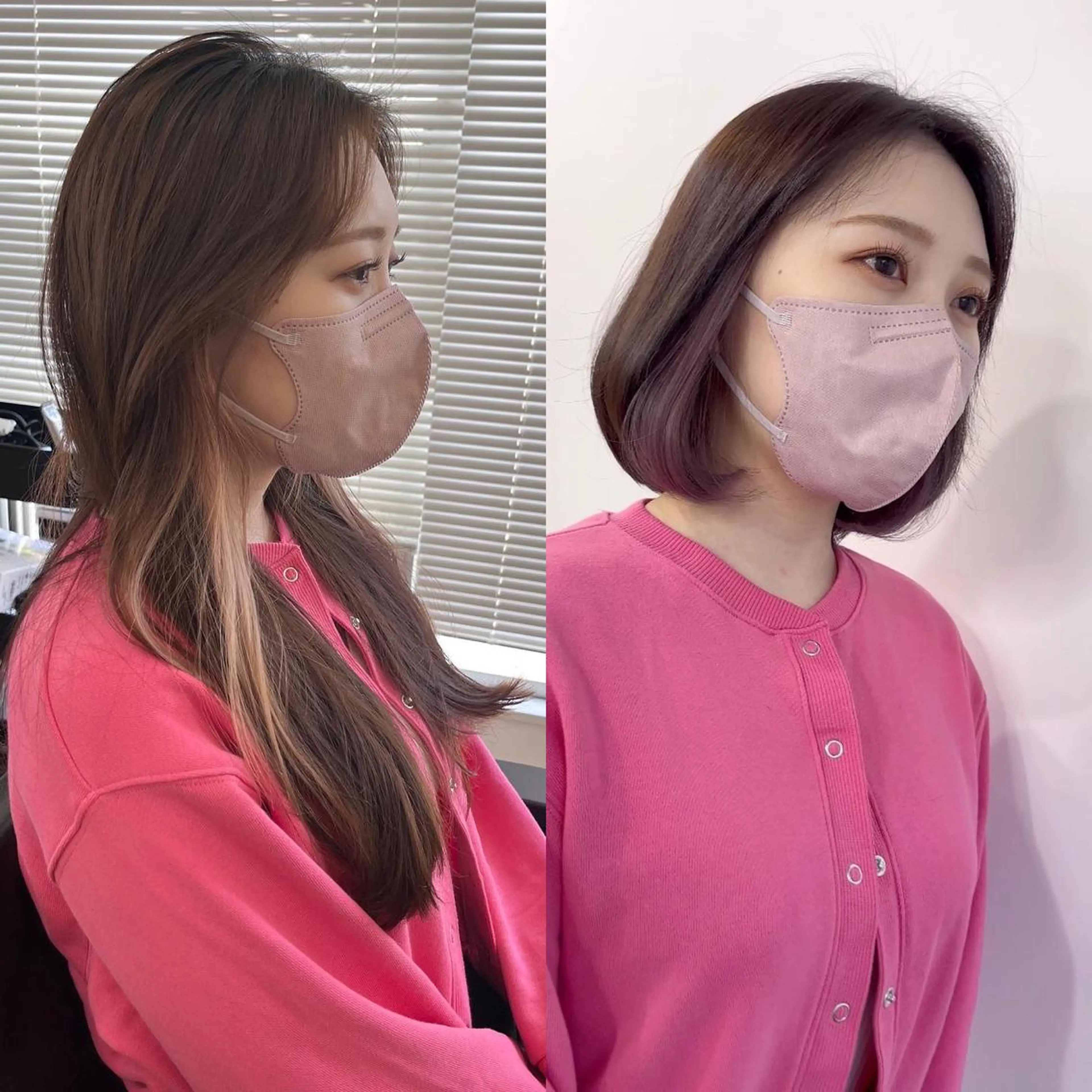 ショート カラー 黒髪 ブルーカラー ブルーブラック インナーカラー くせ毛 透明感×髪質改善🧸 韓国ヘア　武田涼のヘアスタイル