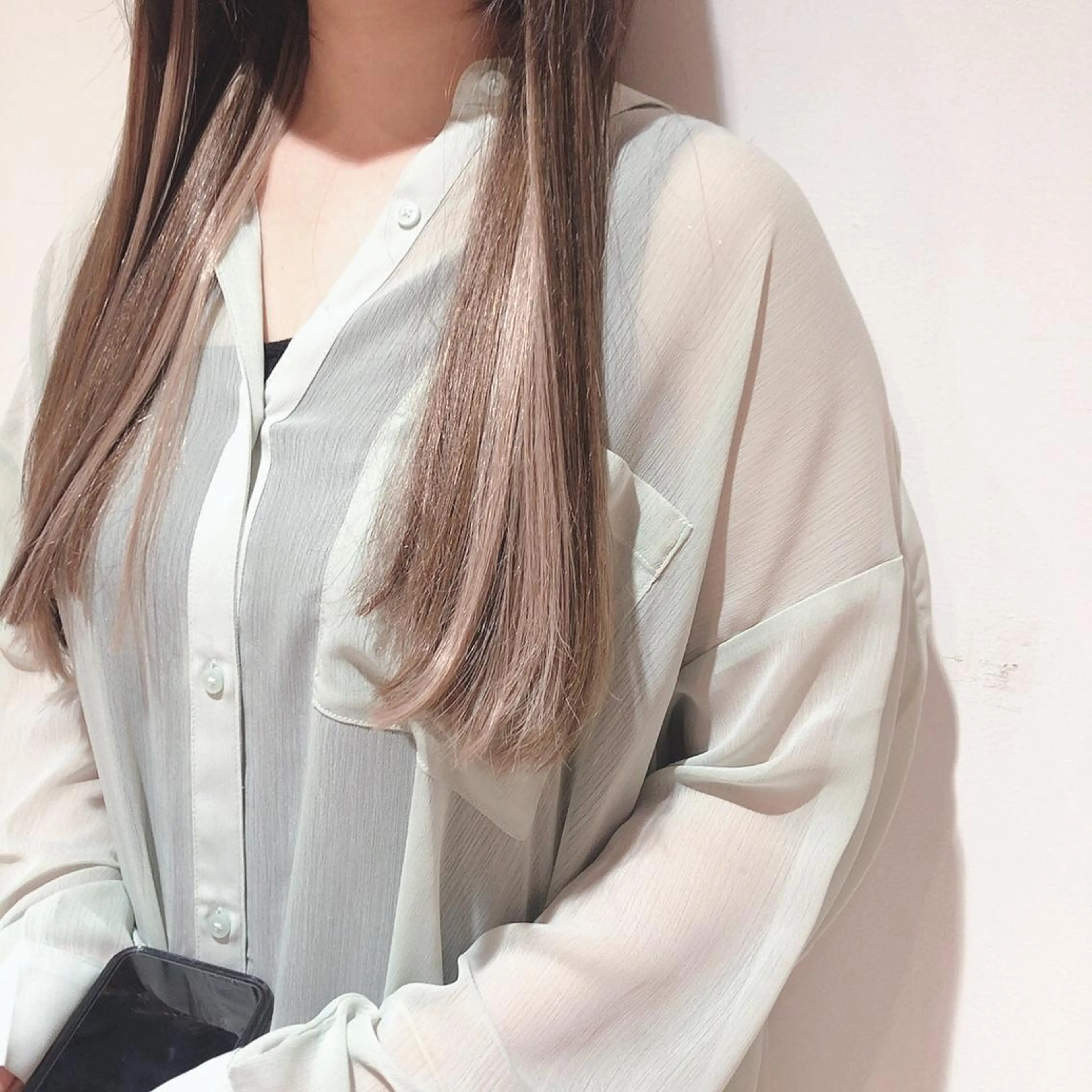 ロング カラー ヘアアレンジ マツエク・マツパ シールエクステ ハイライトカラー エクステ ハイライト Noah's　Ark所属・透明感カラー🫧ヘア セット🫧松本菜月の眉毛・アイブロウイメージ