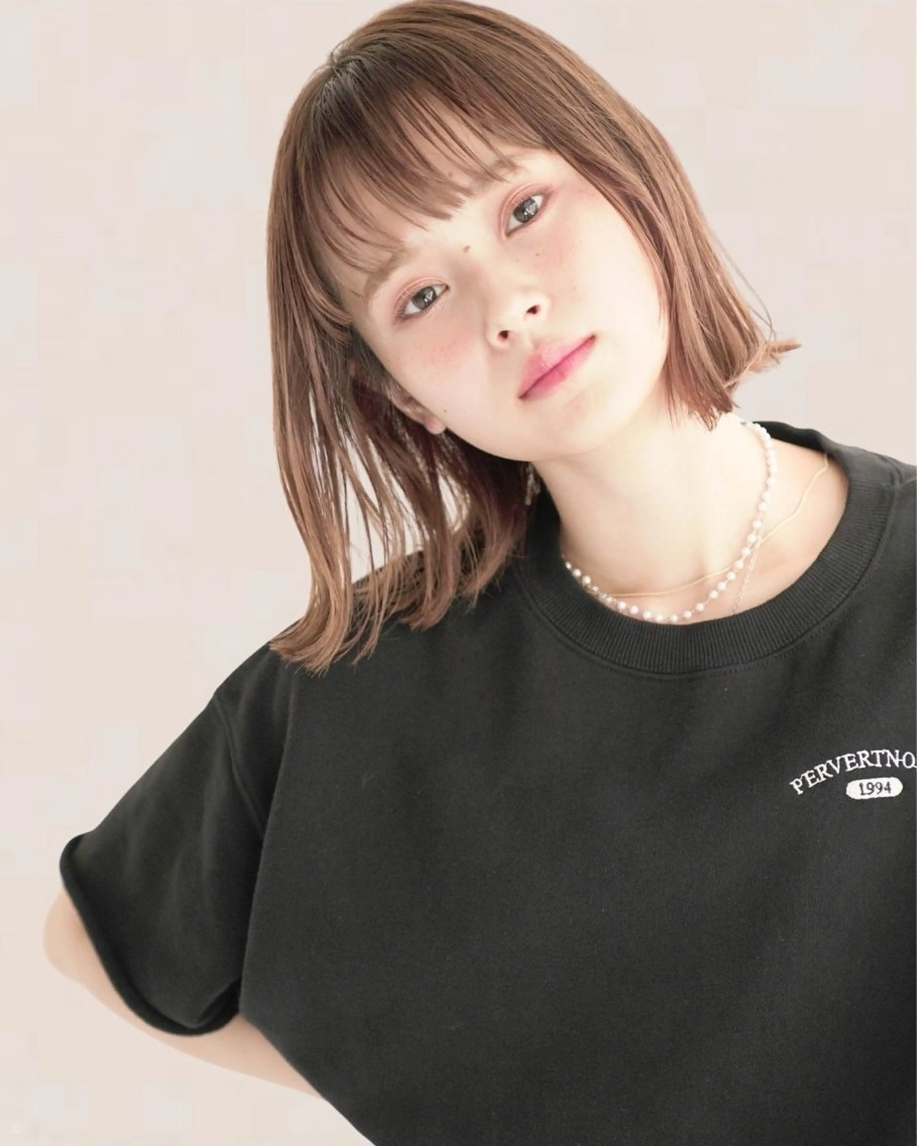 ミディアム カラー Joule 建山美友のヘアスタイル