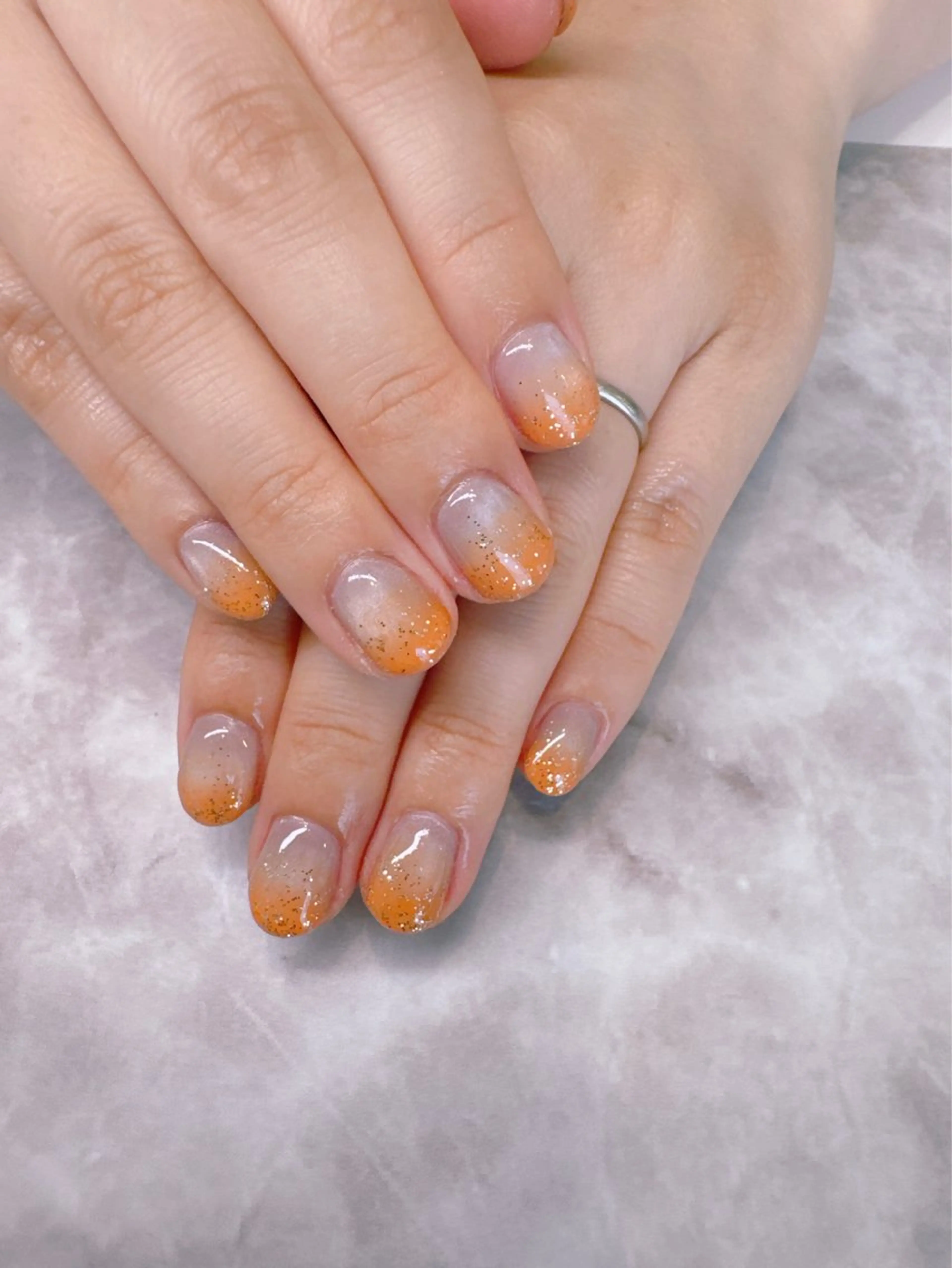 ネイル グラデーション ラメ(グリッター) マグネットネイル ハンドネイル olim nailspaceのネイルデザイン