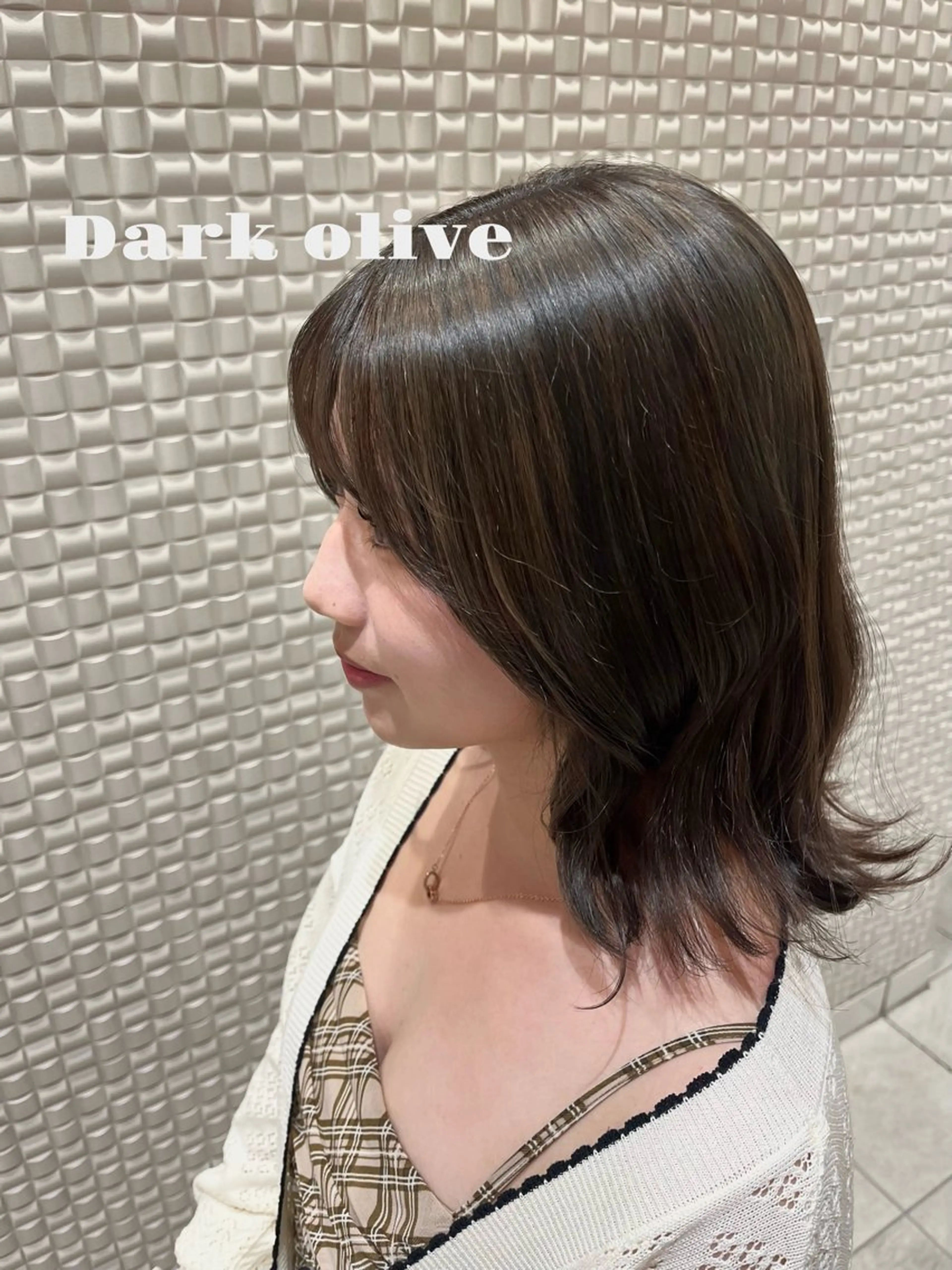 ミディアム ヘアカラー トリートメント 新宿/カラー/ 谷合 玲花のヘアスタイル