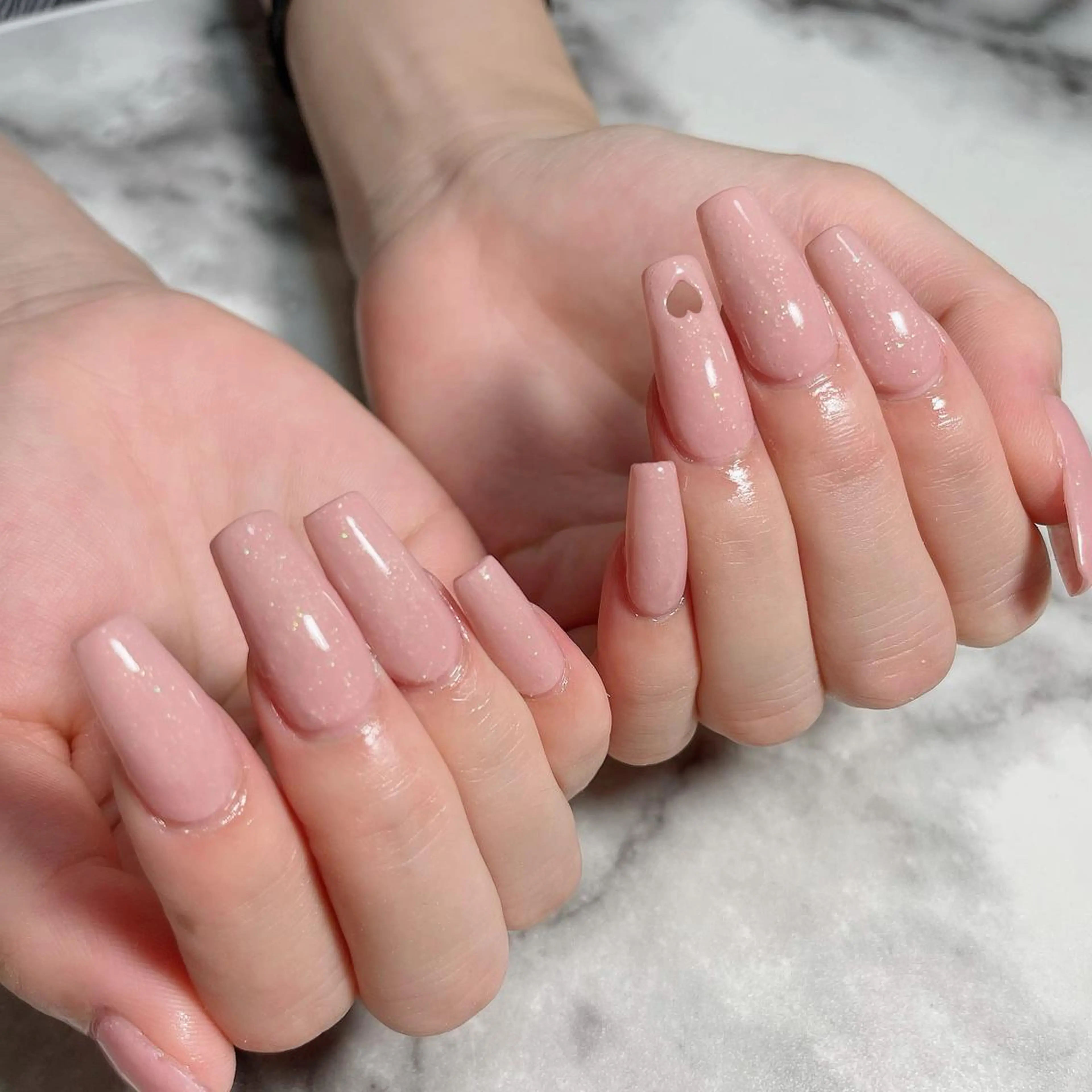 ネイル ハート ネイルチップ ハンドネイル Kayo nailのネイルデザイン