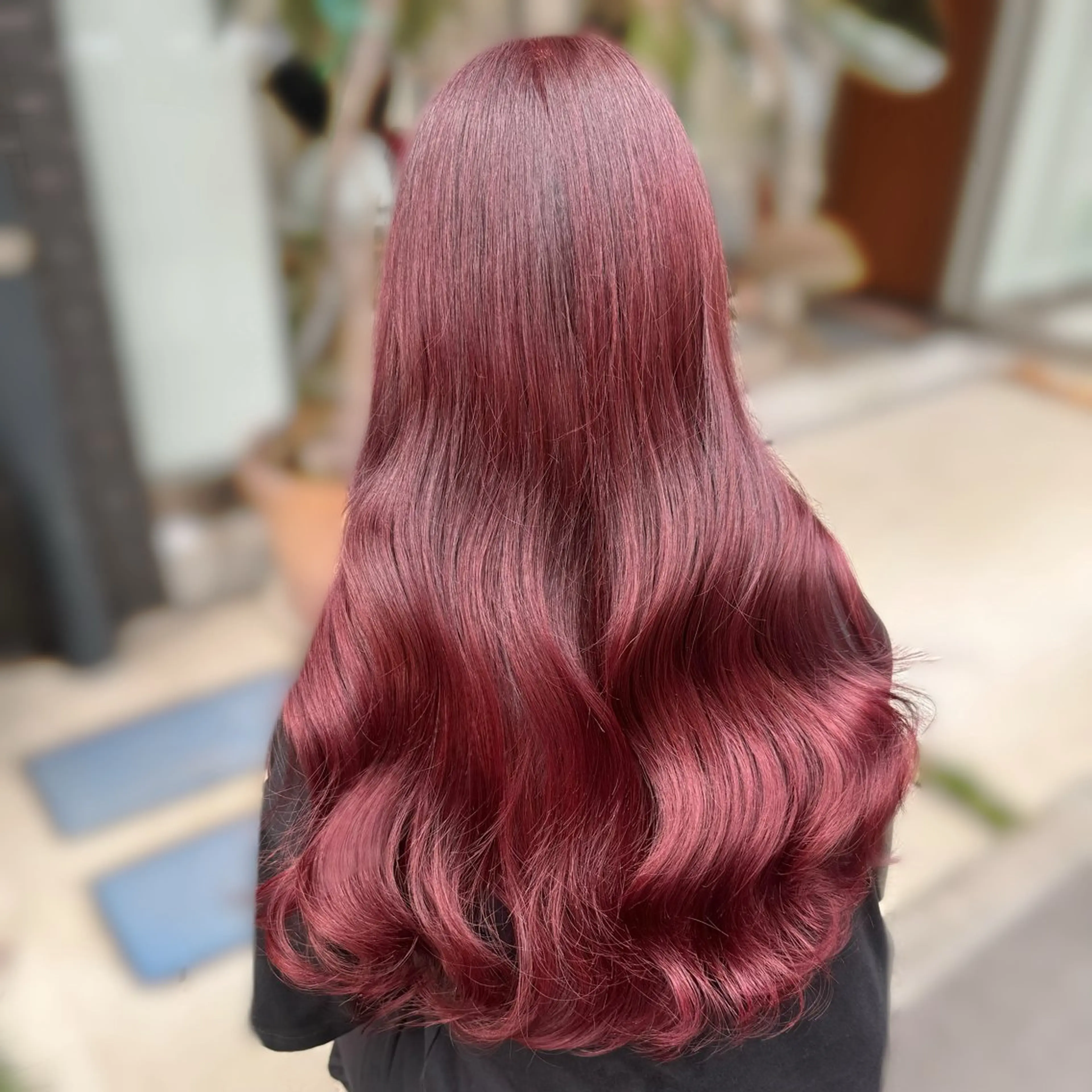 ロング カラー ヘアカラー トリートメント kana ブリーチなしカラー✨のヘアスタイル