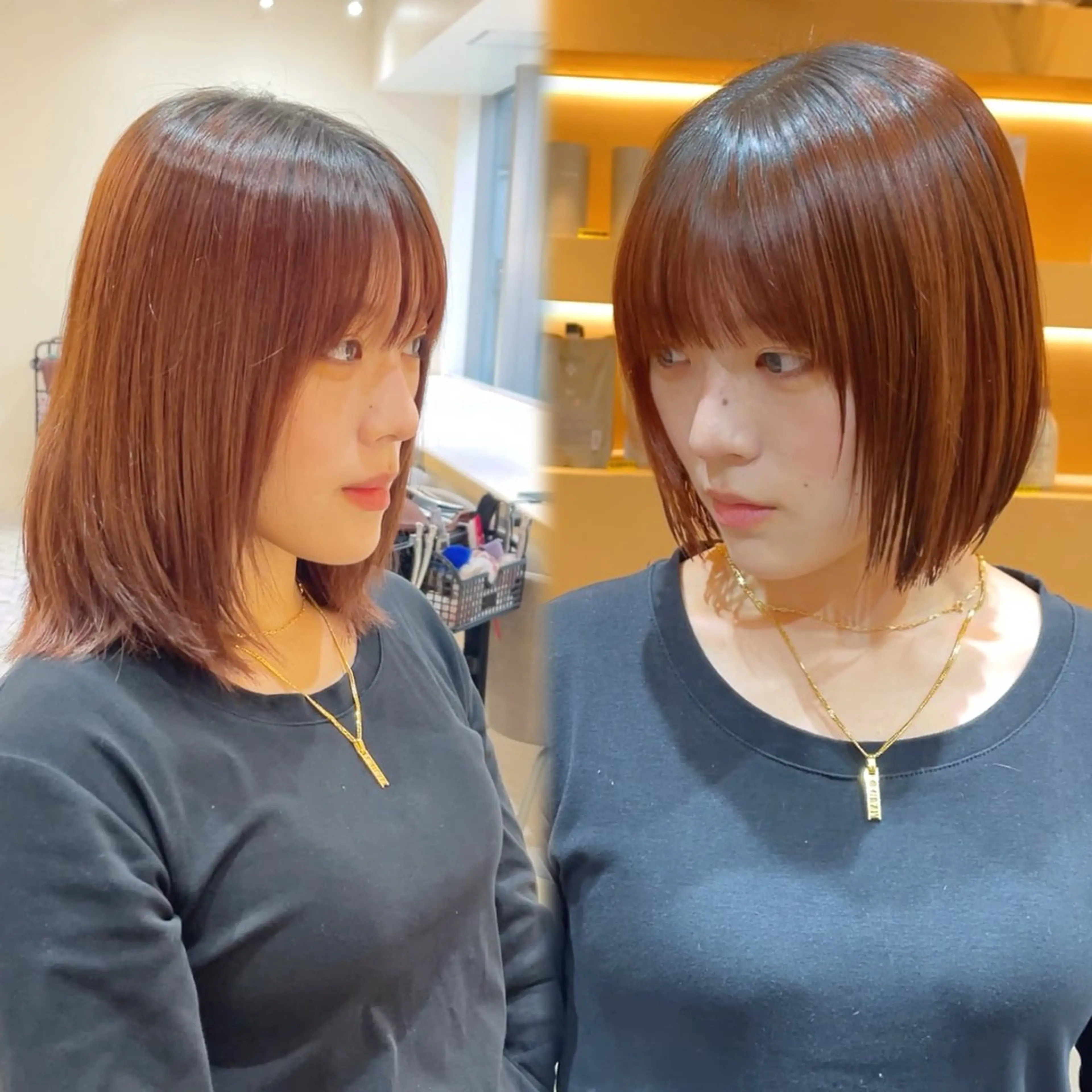 ショート ボブ 顔まわりレイヤー 顔周りカット レイヤーカット D.I.E.V.A 渋谷所属・✨小顔レイヤー/ 中性ウルフ/清野龍平のヘアスタイル