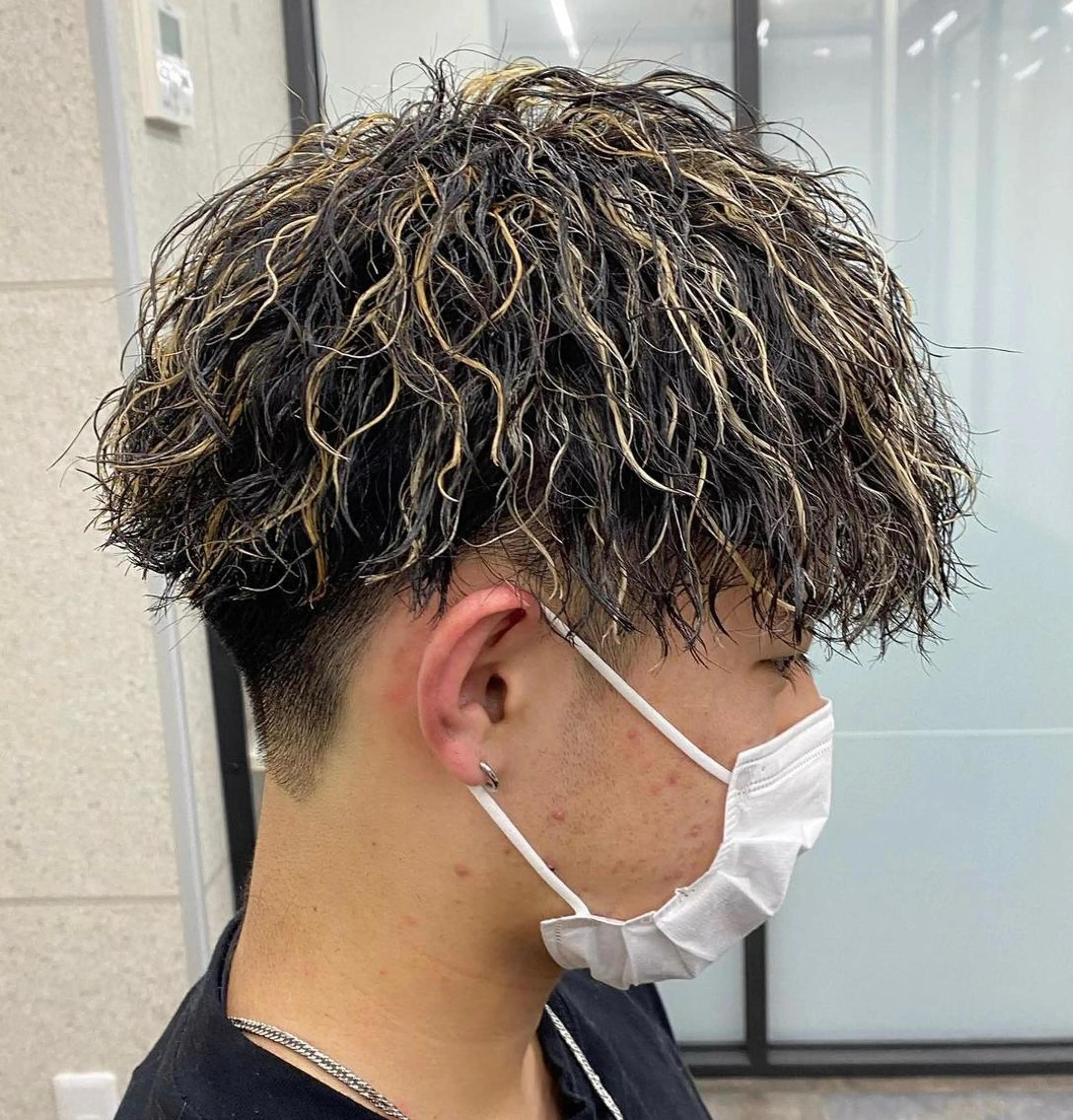 パーマ ツイストスパイラルパーマ スパイラルパーマ パーマ men’s salon CREST草津店所属・田中 大輝のヘアスタイル